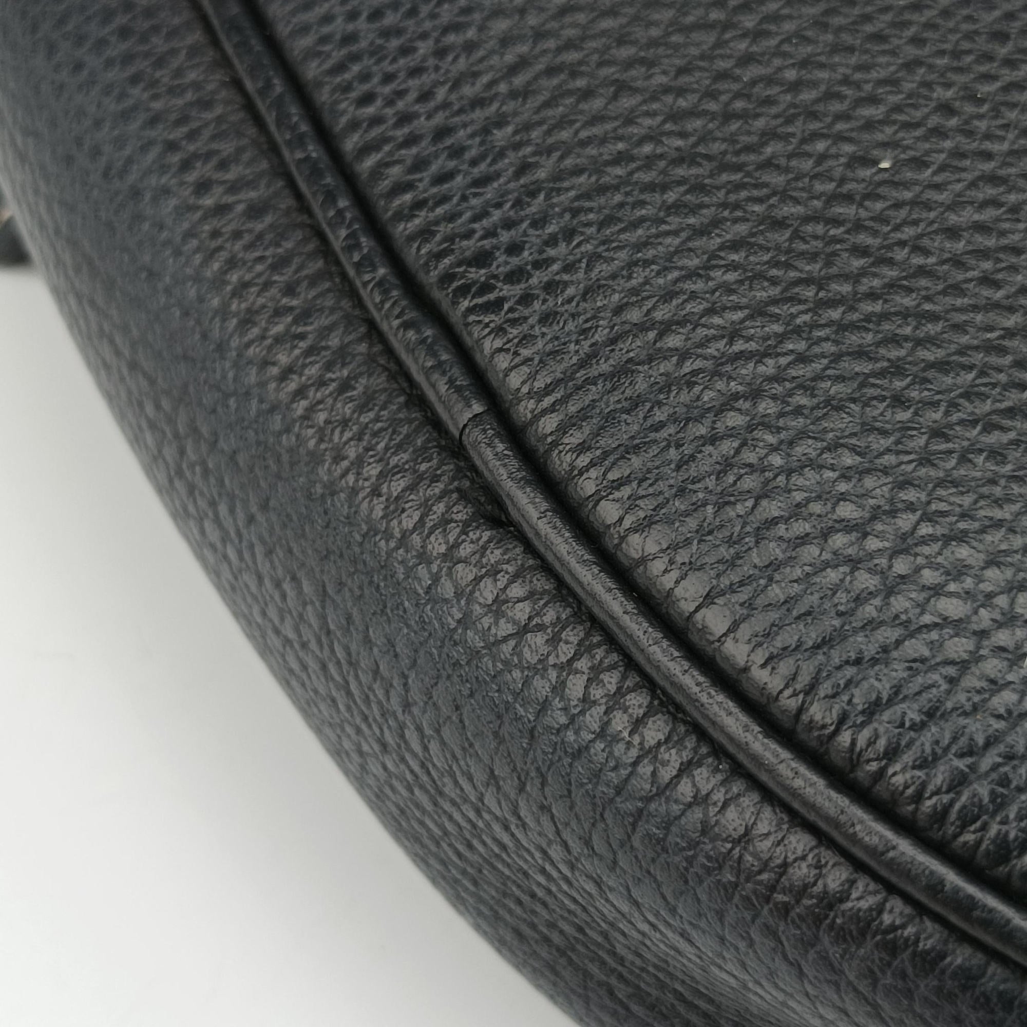 Pre-owned Christian Dior saddle bee Black Leather  crossbodybag | stylenewstar