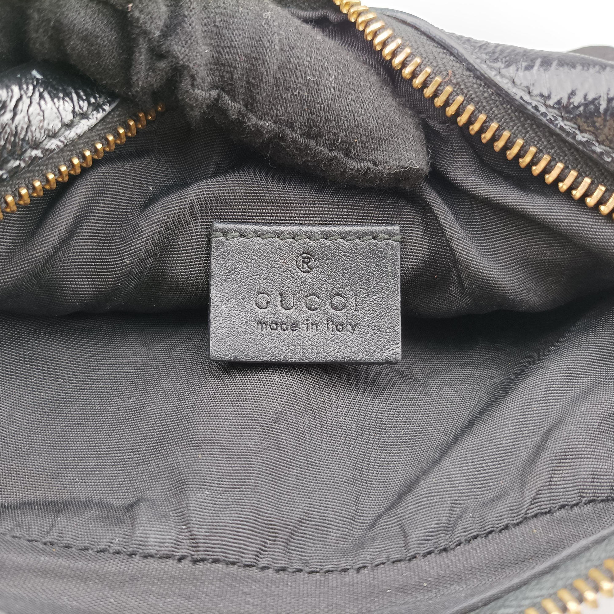 Pre-owned Gucci Ophidia Black Suede×leather 517350 shoulderbag | stylenewstar