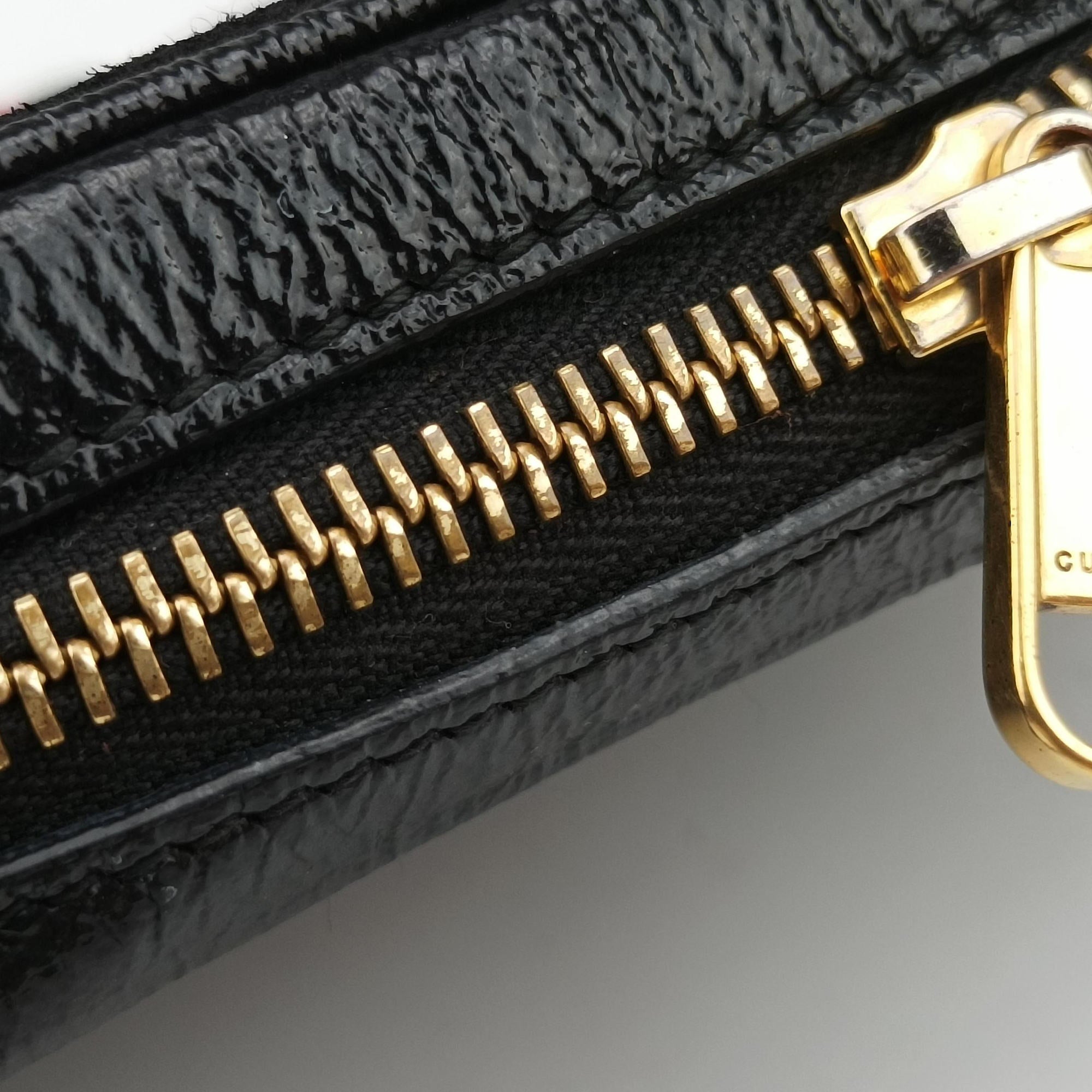 Pre-owned Gucci Ophidia Black Suede×leather 517350 shoulderbag | stylenewstar