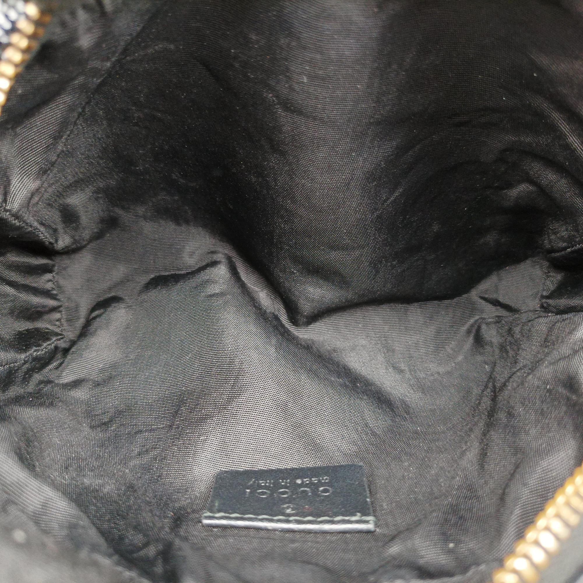 Pre-owned Gucci Ophidia Black Suede×leather 517350 shoulderbag | stylenewstar