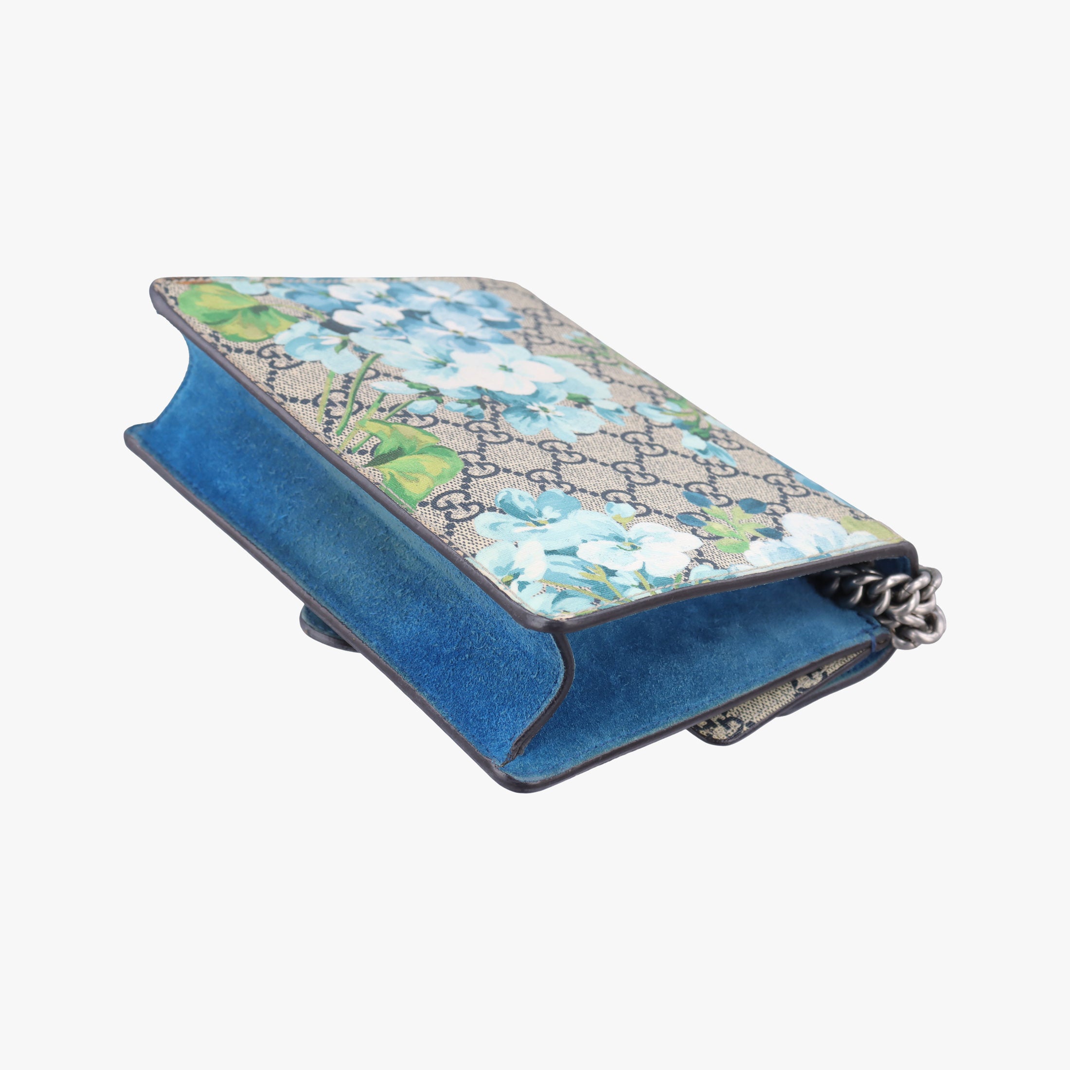 Pre-owned Gucci Dionysus Beige×blue×Multicolour PVC coated canvas × suede 421970 shoulderbag | stylenewstar