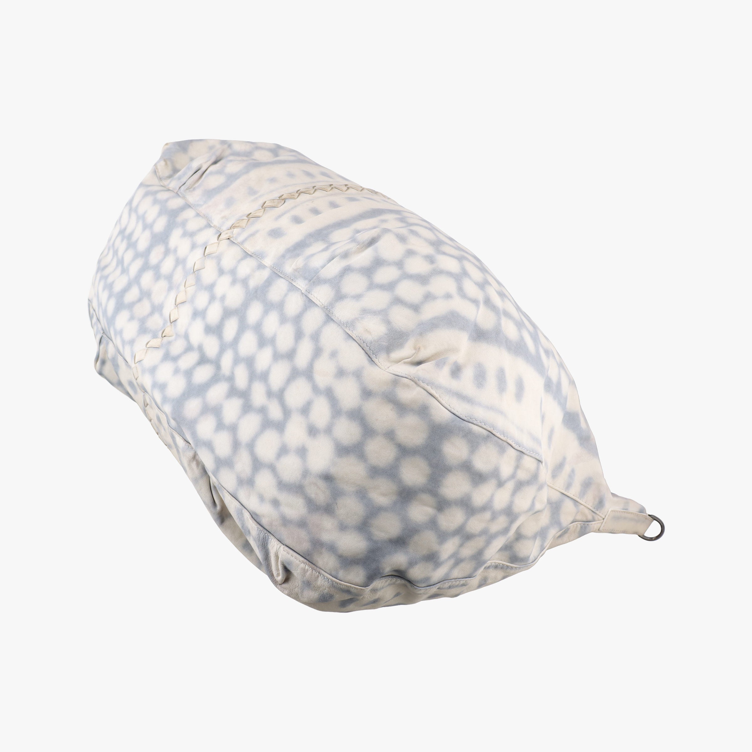 Secondhand Bottega Veneta Intrecciato grayxwhite lambskin  shoulderbag | stylenewstar