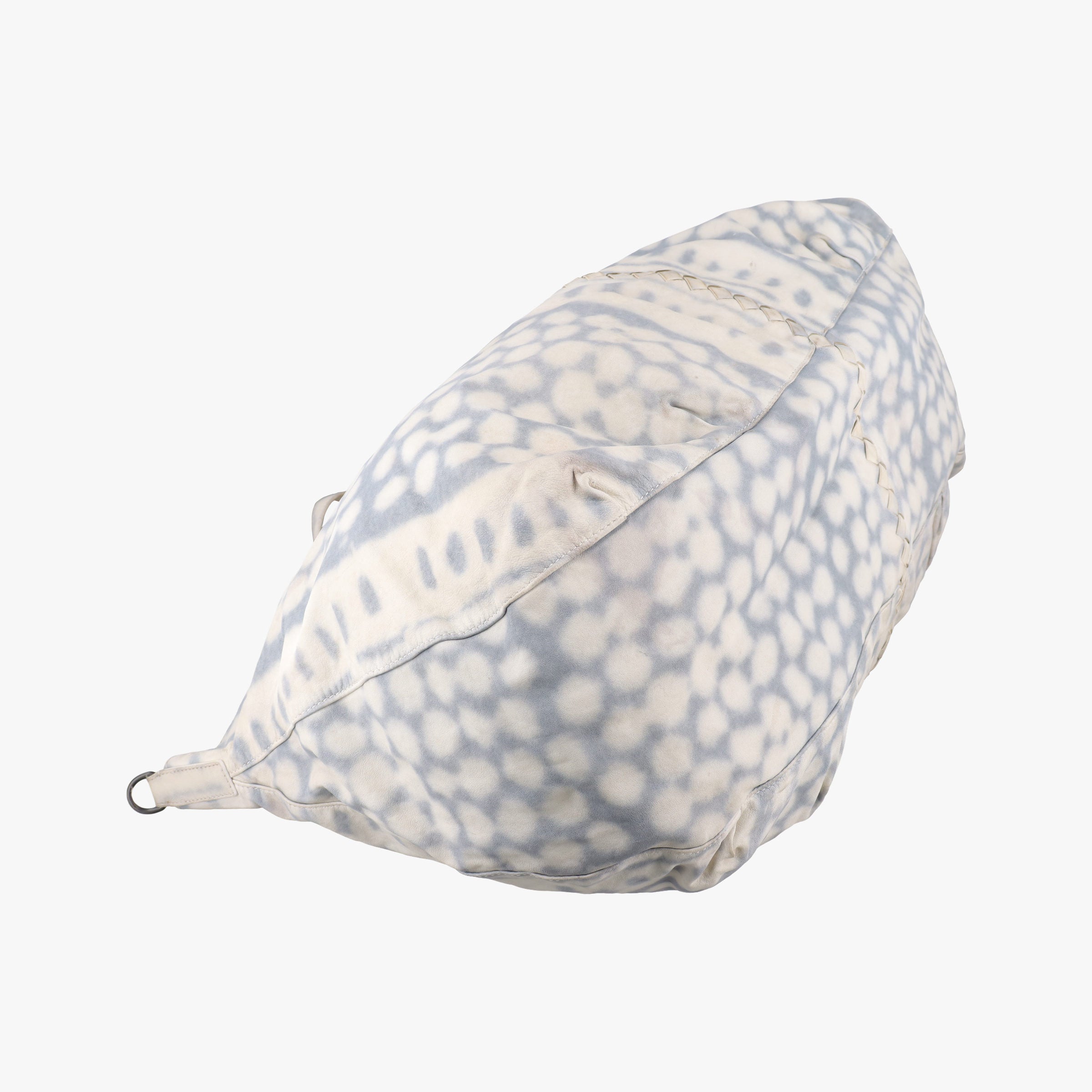 Secondhand Bottega Veneta Intrecciato grayxwhite lambskin  shoulderbag | stylenewstar