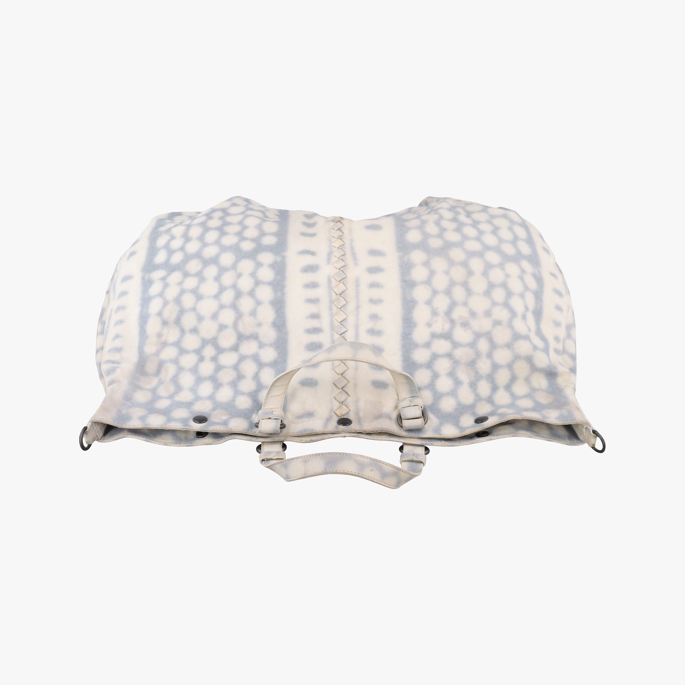 Secondhand Bottega Veneta Intrecciato grayxwhite lambskin  shoulderbag | stylenewstar