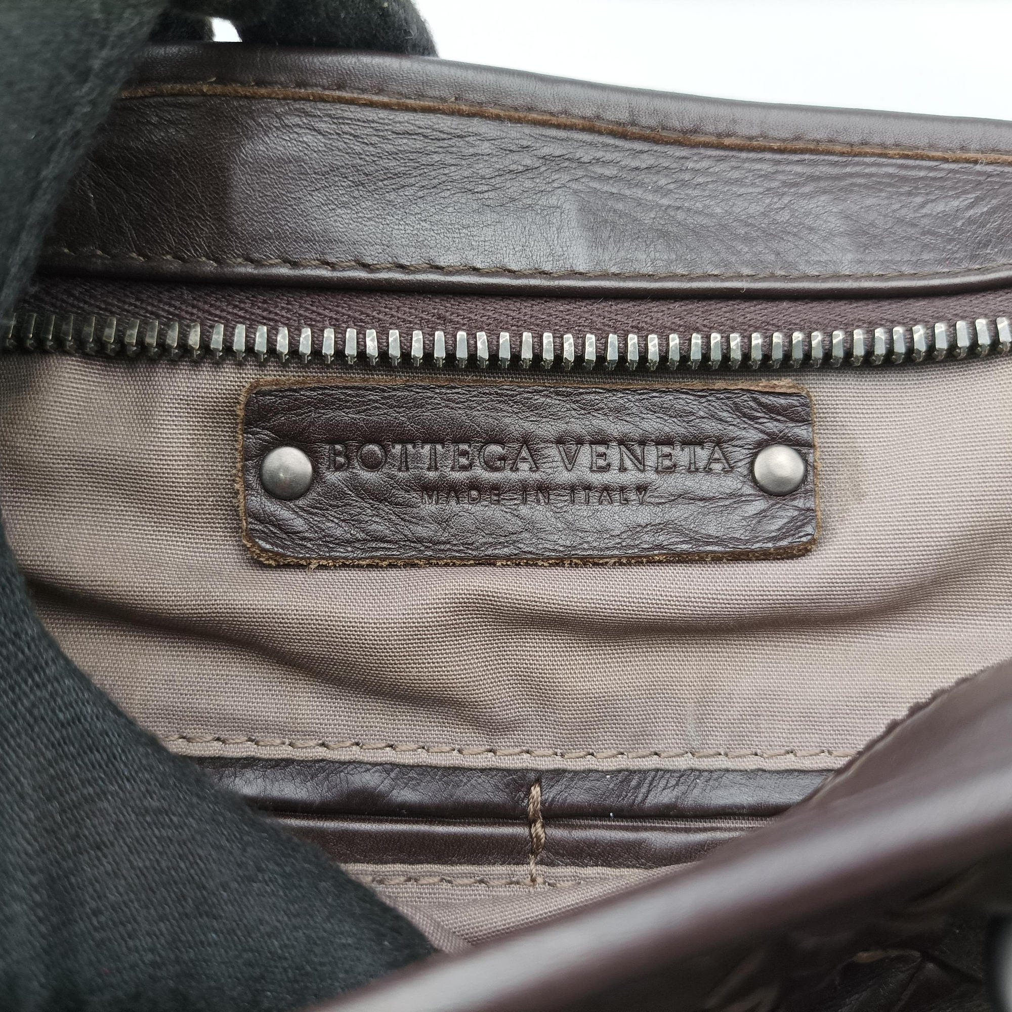 Pre-owned Bottega Veneta Intrecciato Brown lambskin  handbag | stylenewstar