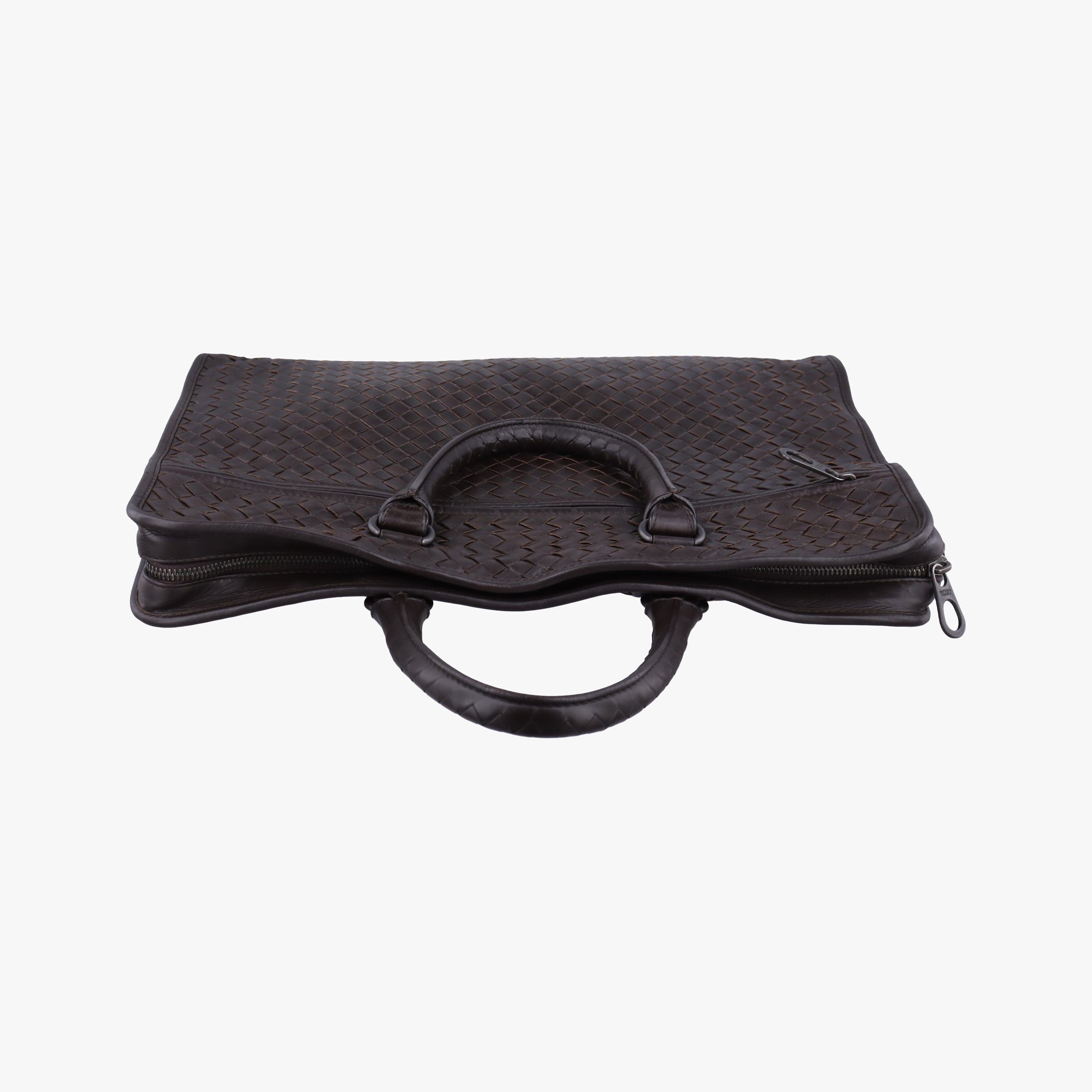 Pre-owned Bottega Veneta Intrecciato Brown lambskin  handbag | stylenewstar
