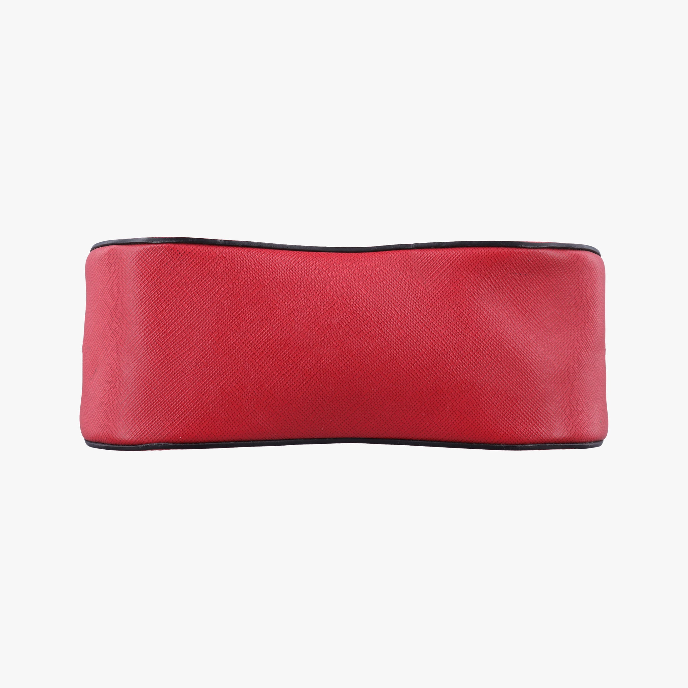 Pre-owned Prada Sidonie Red Saffiano Leather 1BN005 shoulderbag | stylenewstar
