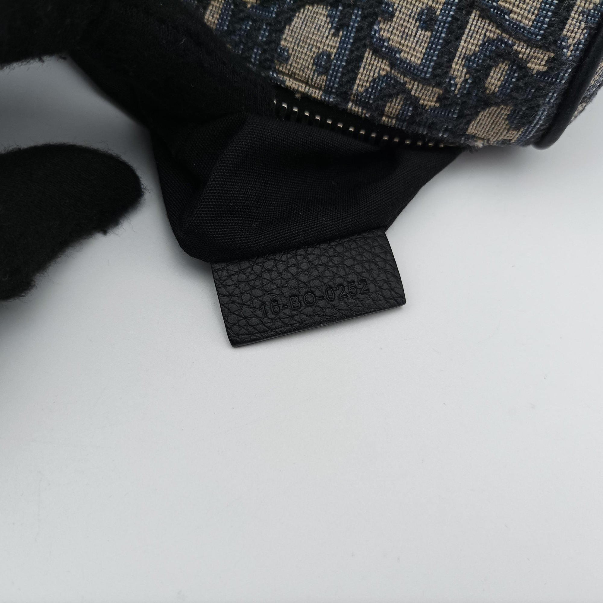 Pre-owned Christian Dior Saddlebags Gray×Navy×Black Jacquard×Leather  crossbodybag | stylenewstar