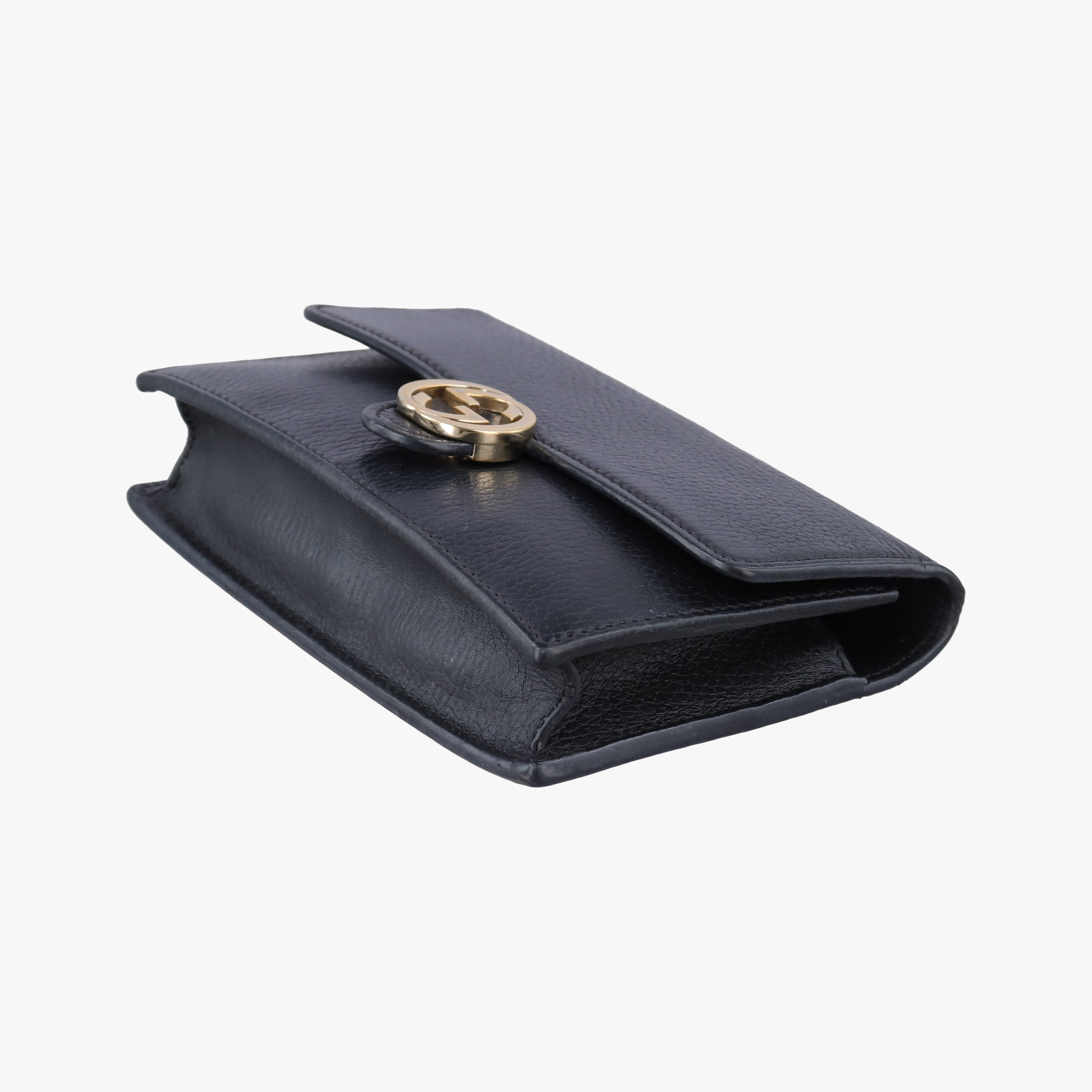 Vintage Gucci Interlocking G Black Leather 510314 shoulderbag | stylenewstar