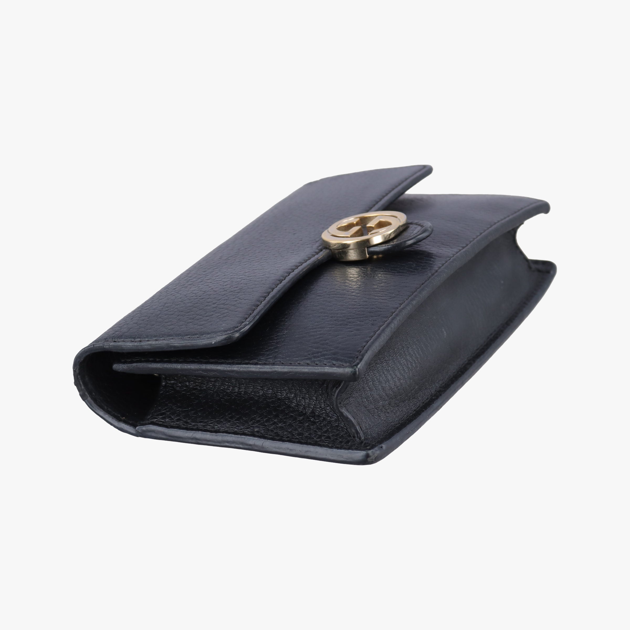 Vintage Gucci Interlocking G Black Leather 510314 shoulderbag | stylenewstar