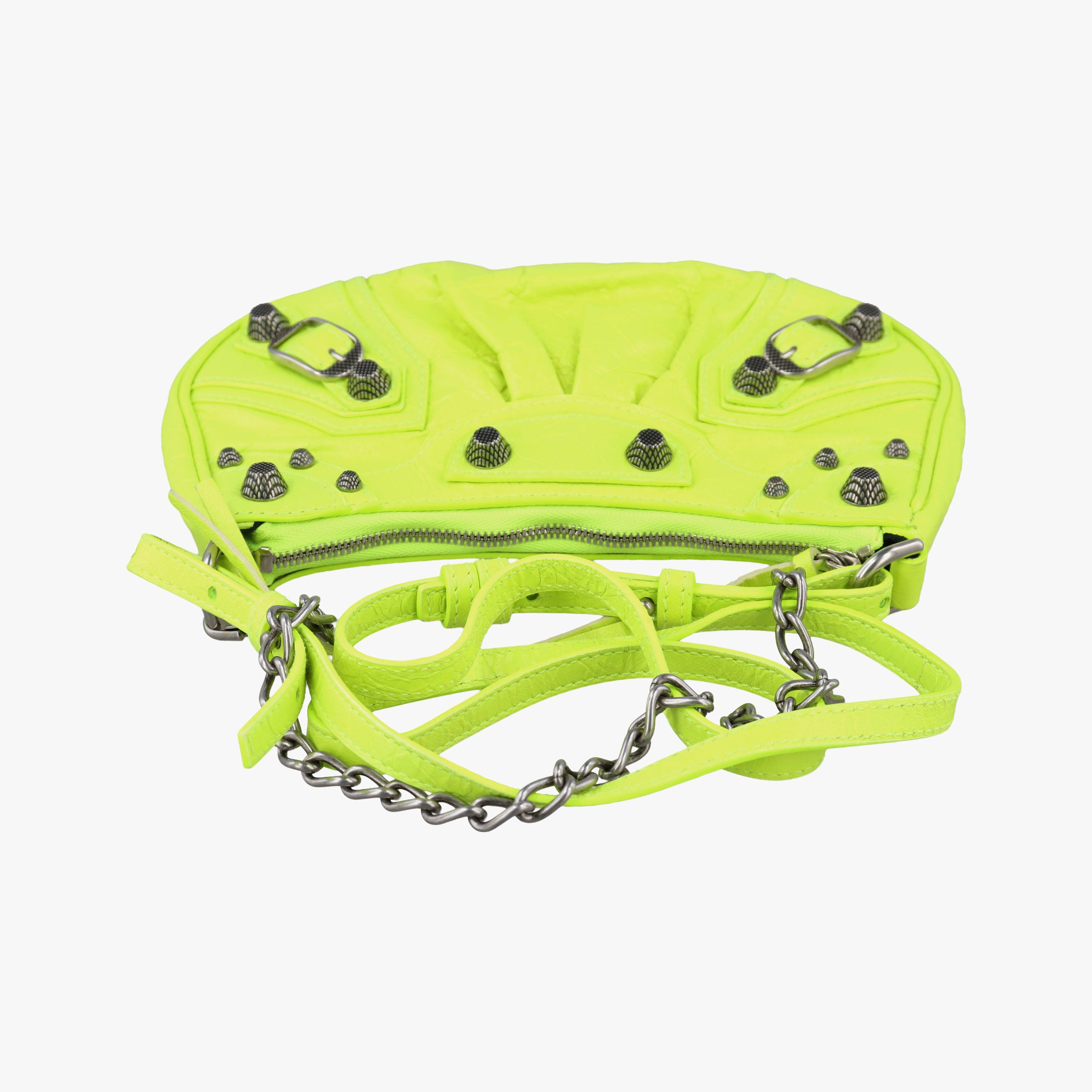 Pre-owned Balenciaga Le Cagole Green lambskin  shoulderbag | stylenewstar
