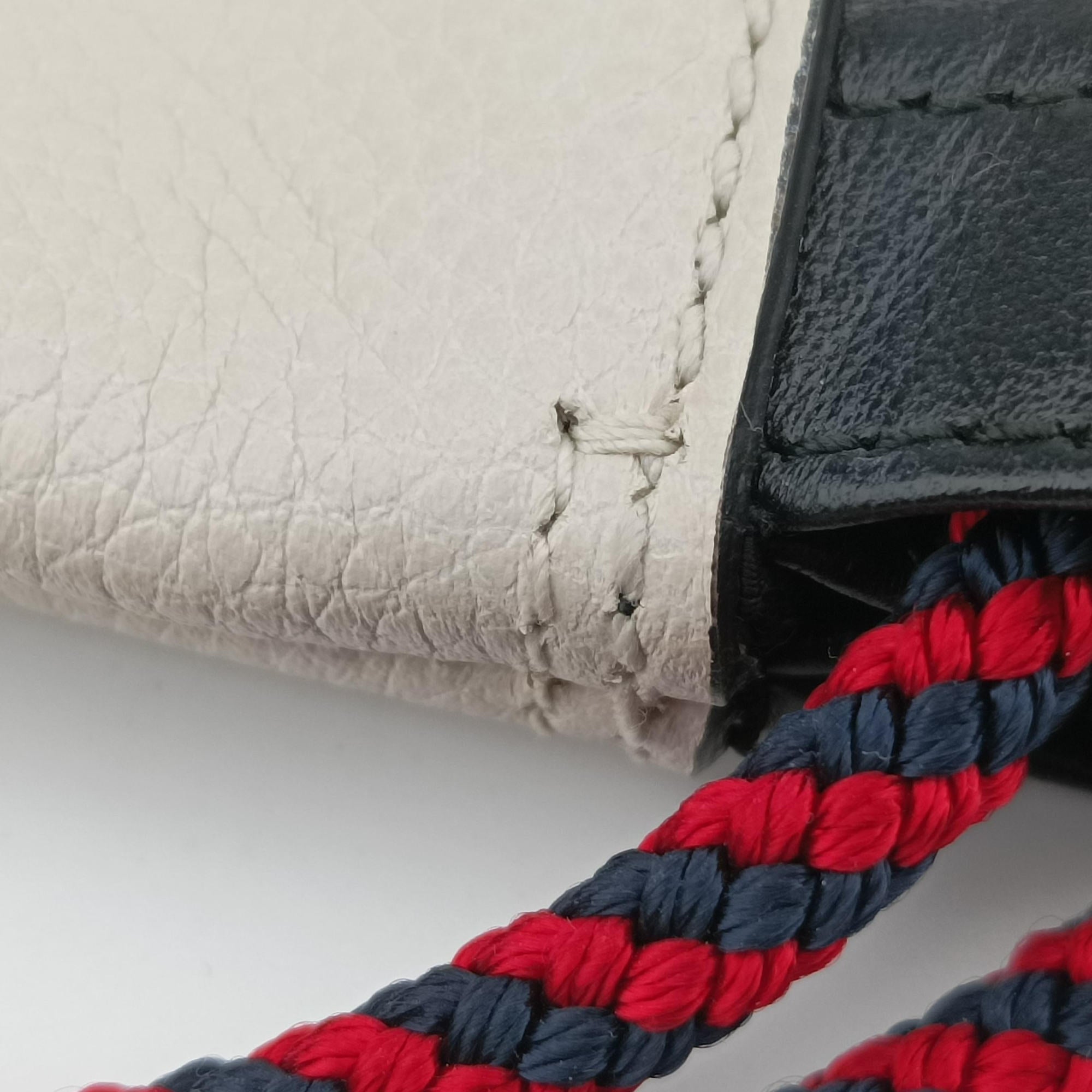 Pre-owned Gucci Gucci print White Leather 523586 backpack/rucksack | stylenewstar