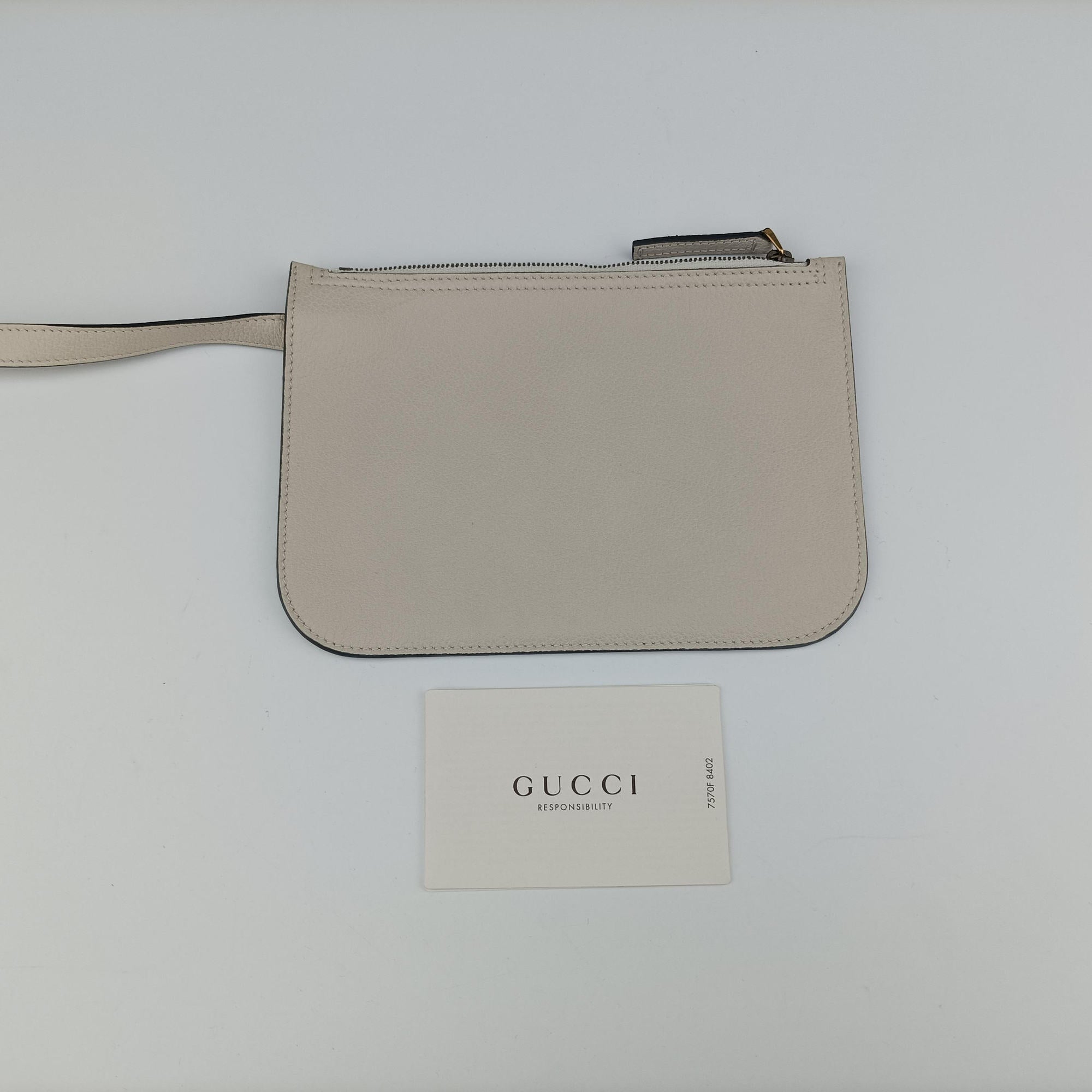 Pre-owned Gucci Gucci print White Leather 523586 backpack/rucksack | stylenewstar