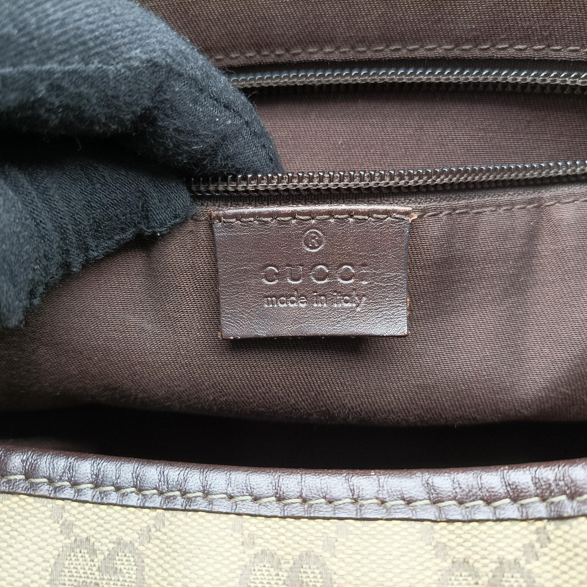 Pre-owned Gucci GG Supreme DiaperBag Brown canvas 233052 shoulderbag | stylenewstar