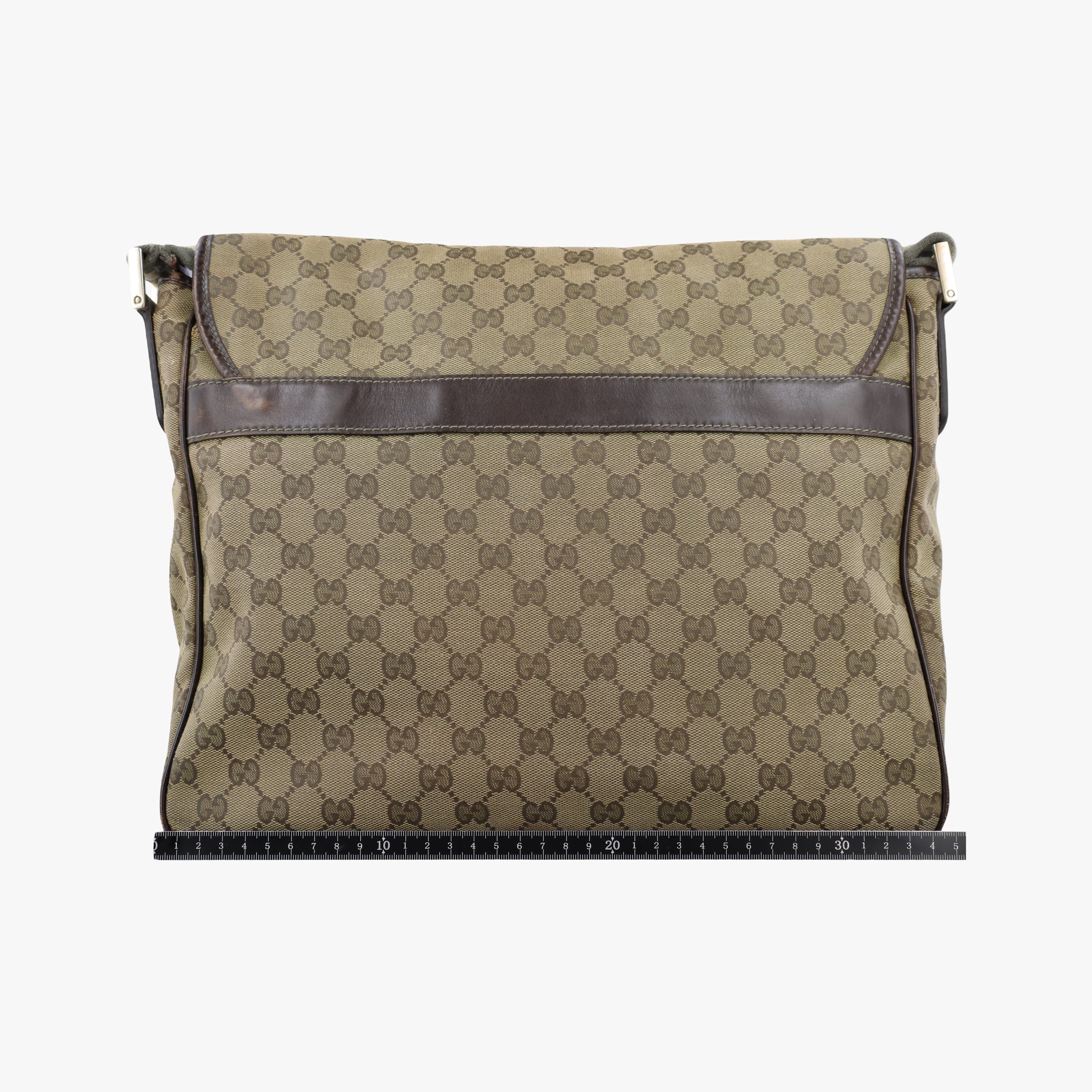 Pre-owned Gucci GG Supreme DiaperBag Brown canvas 233052 shoulderbag | stylenewstar