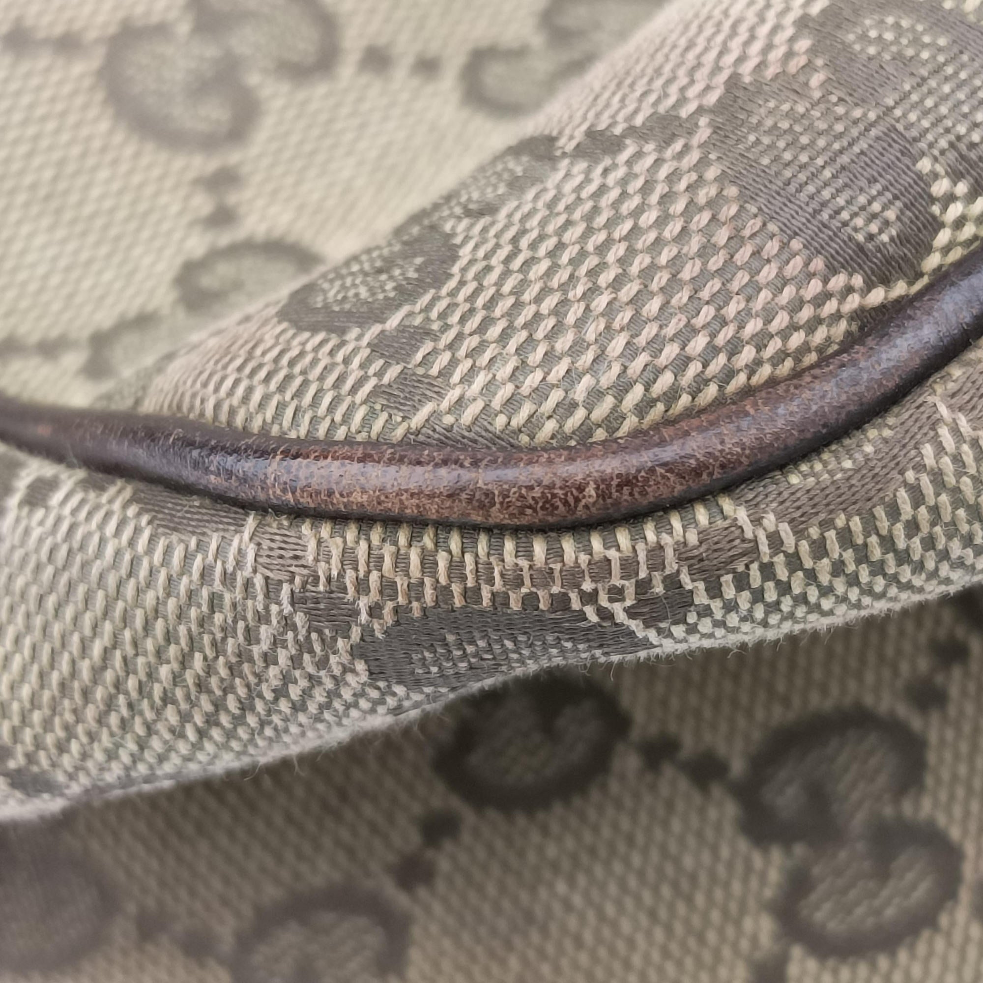Pre-owned Gucci GG Supreme DiaperBag Brown canvas 233052 shoulderbag | stylenewstar