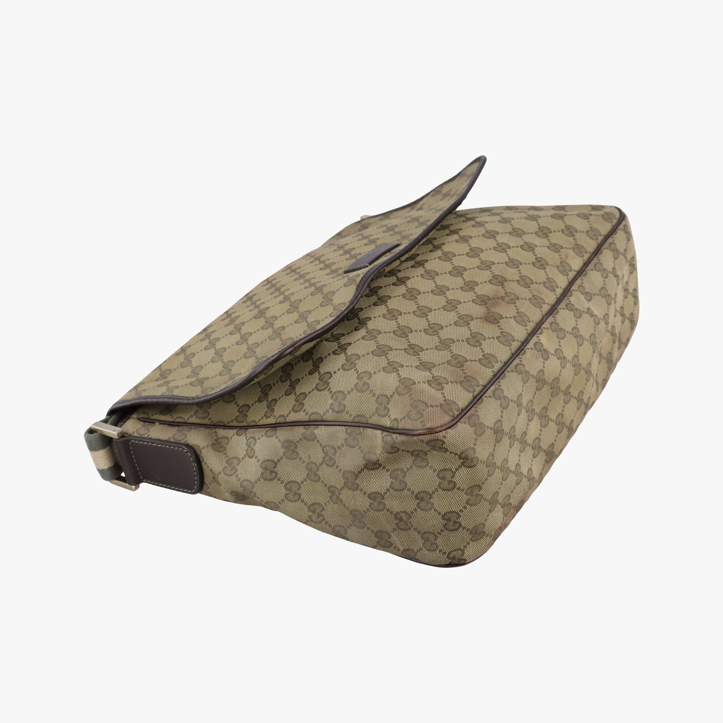 Pre-owned Gucci GG Supreme DiaperBag Brown canvas 233052 shoulderbag | stylenewstar
