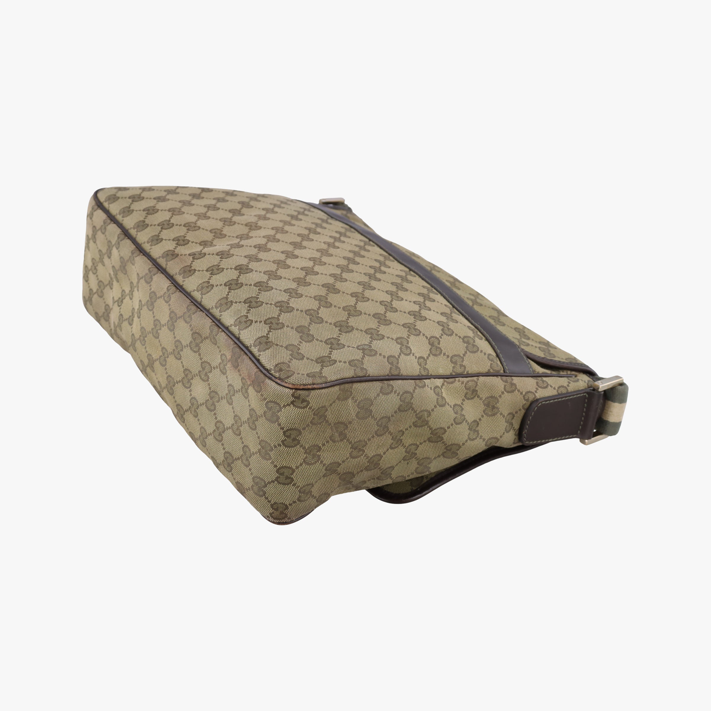 Pre-owned Gucci GG Supreme DiaperBag Brown canvas 233052 shoulderbag | stylenewstar
