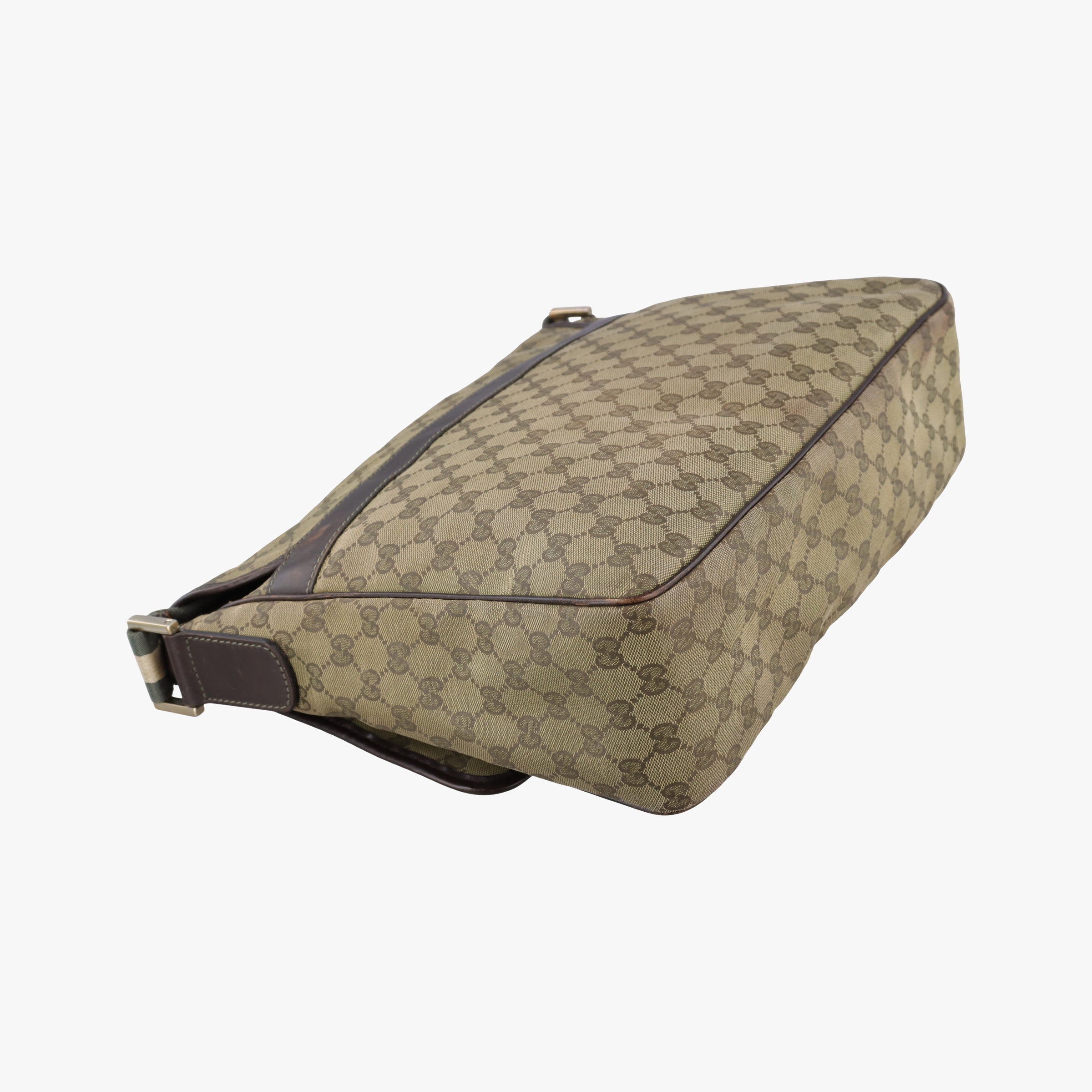 Pre-owned Gucci GG Supreme DiaperBag Brown canvas 233052 shoulderbag | stylenewstar