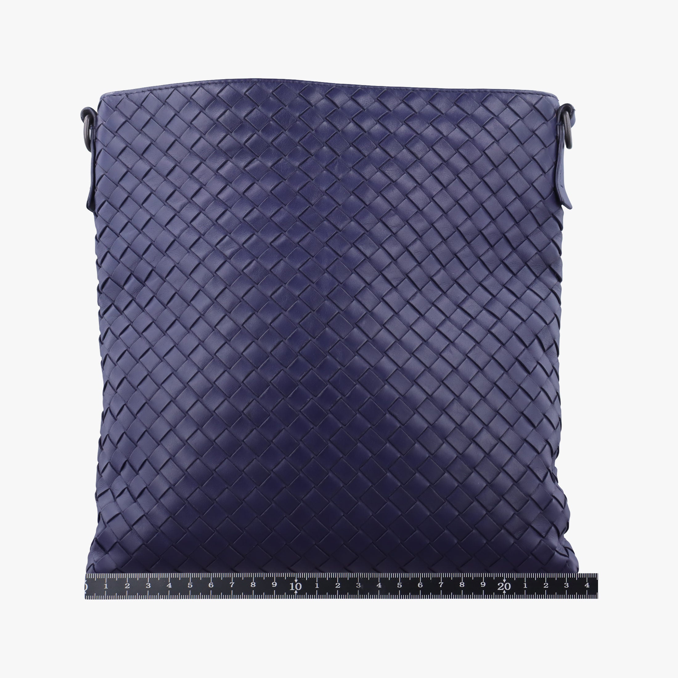 Pre-owned Bottega Veneta Intrecciato Blue lambskin  shoulderbag | stylenewstar