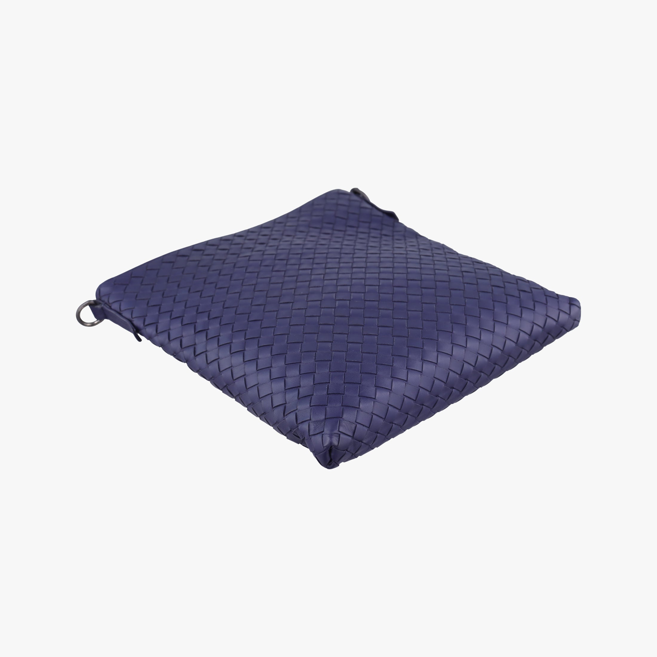 Pre-owned Bottega Veneta Intrecciato Blue lambskin  shoulderbag | stylenewstar