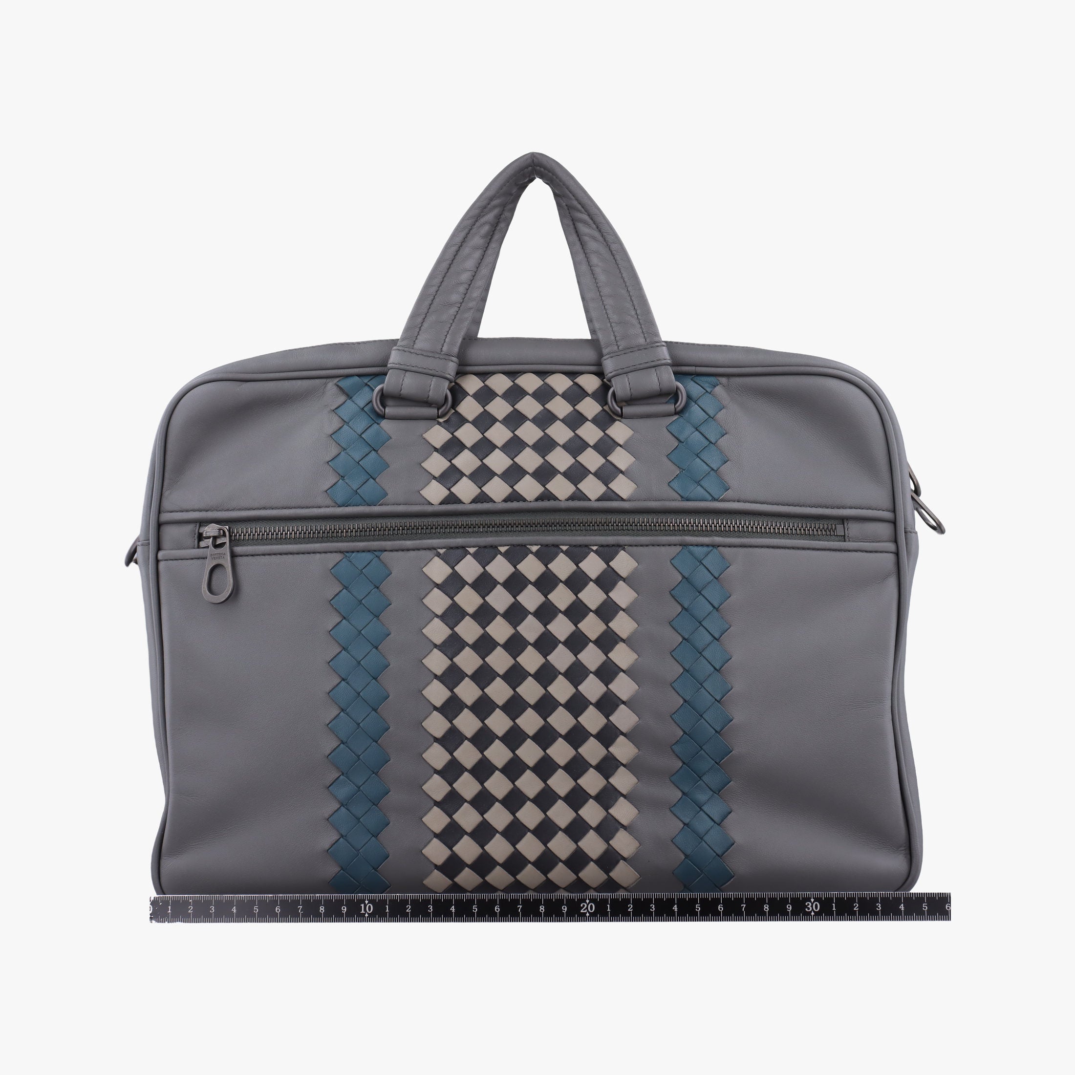 Pre-owned Bottega Veneta Intrecciato Grey Leather  handbag | stylenewstar
