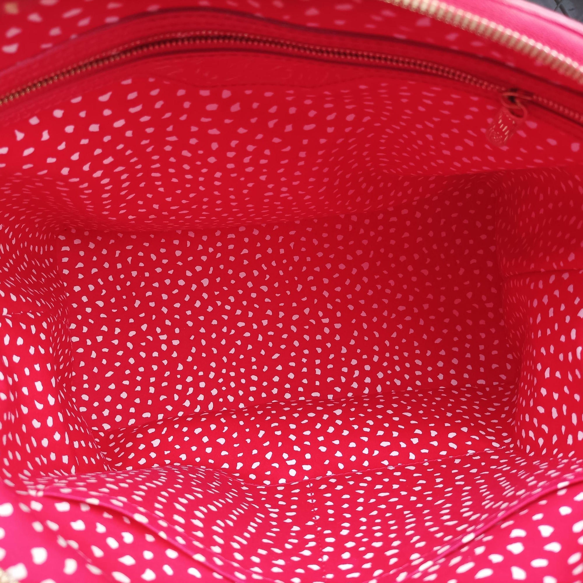 Pre-owned Louis Vuitton Lockit MM ROUGE×white Vernis M91423 handbag | stylenewstar