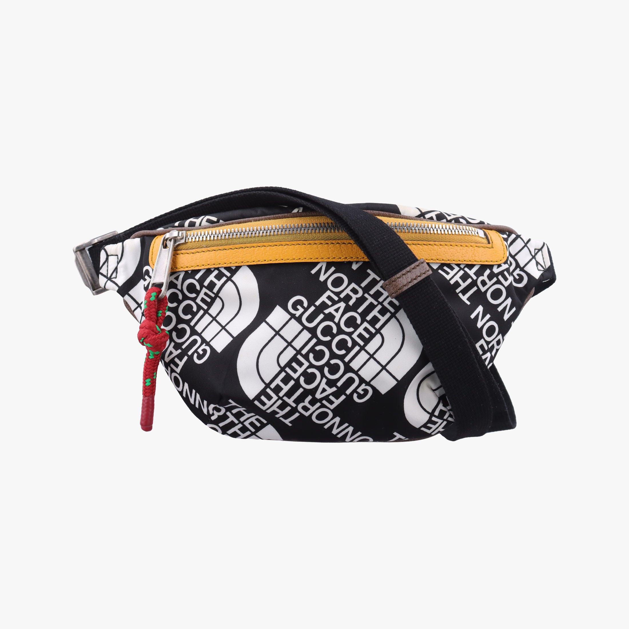 Pre-owned Gucci Gucci x The North Face Collaboration Multicolour Nylon×Leather 650299 bum bag/waist bag | stylenewstar