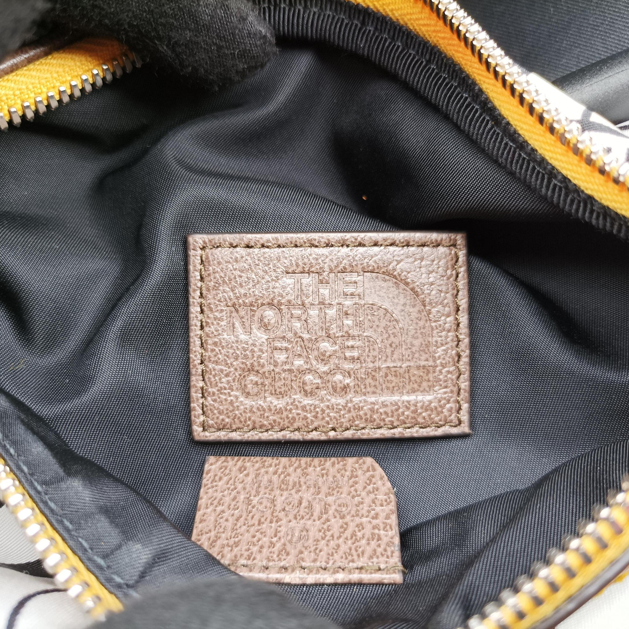 Pre-owned Gucci Gucci x The North Face Collaboration Multicolour Nylon×Leather 650299 bum bag/waist bag | stylenewstar