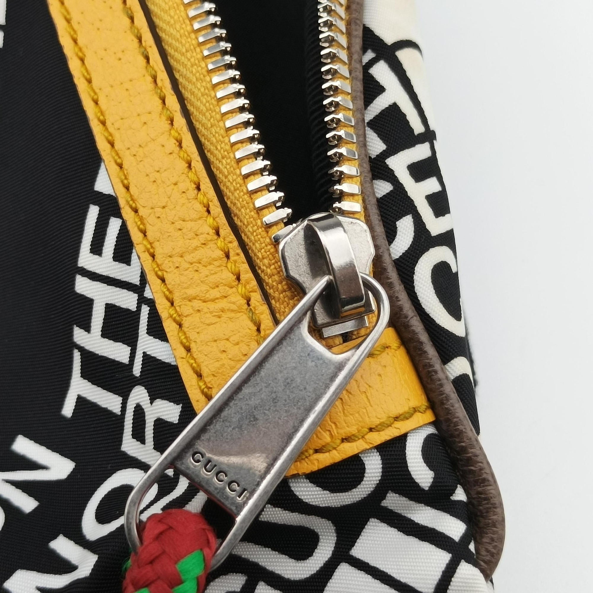 Pre-owned Gucci Gucci x The North Face Collaboration Multicolour Nylon×Leather 650299 bum bag/waist bag | stylenewstar