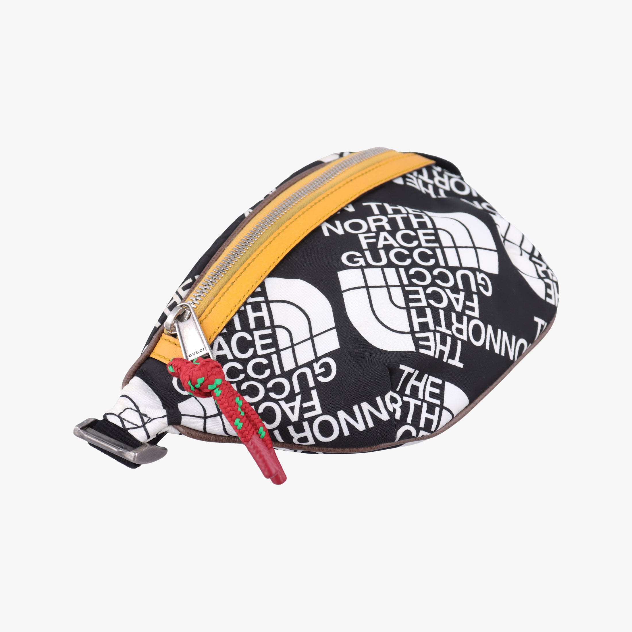 Pre-owned Gucci Gucci x The North Face Collaboration Multicolour Nylon×Leather 650299 bum bag/waist bag | stylenewstar