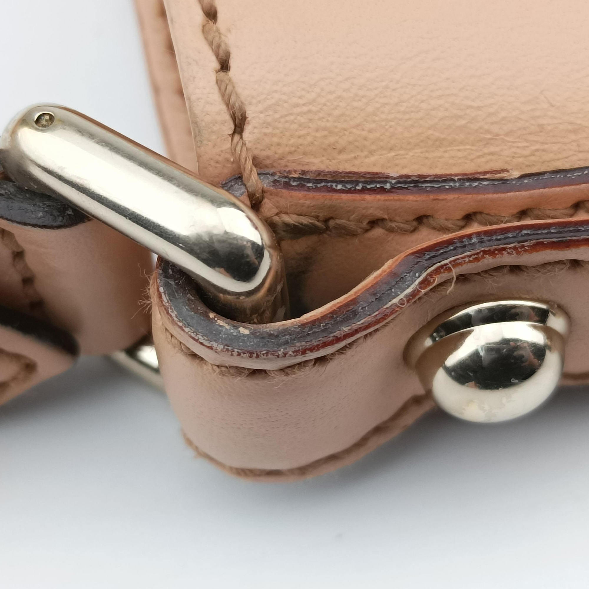 Pre-owned Gucci Horsebit Hobo Ivory×Pink×Multicolor canvas×leather 137388 shoulderbag | stylenewstar