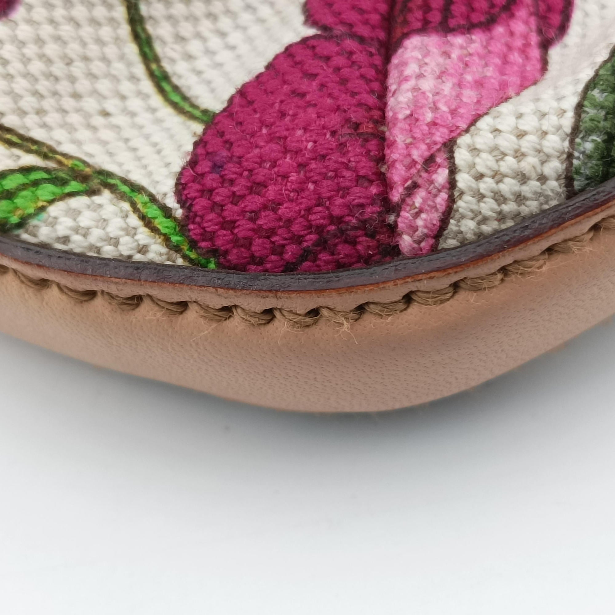 Pre-owned Gucci Horsebit Hobo Ivory×Pink×Multicolor canvas×leather 137388 shoulderbag | stylenewstar