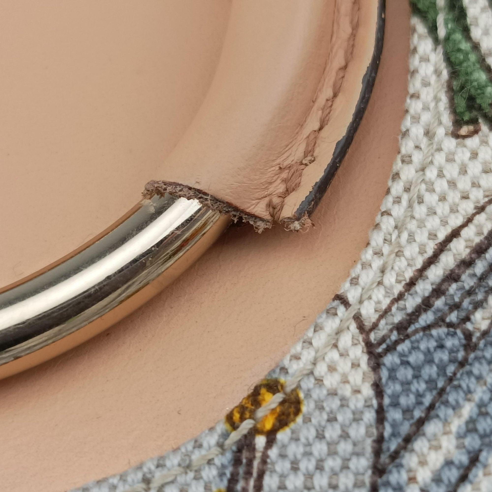 Pre-owned Gucci Horsebit Hobo Ivory×Pink×Multicolor canvas×leather 137388 shoulderbag | stylenewstar