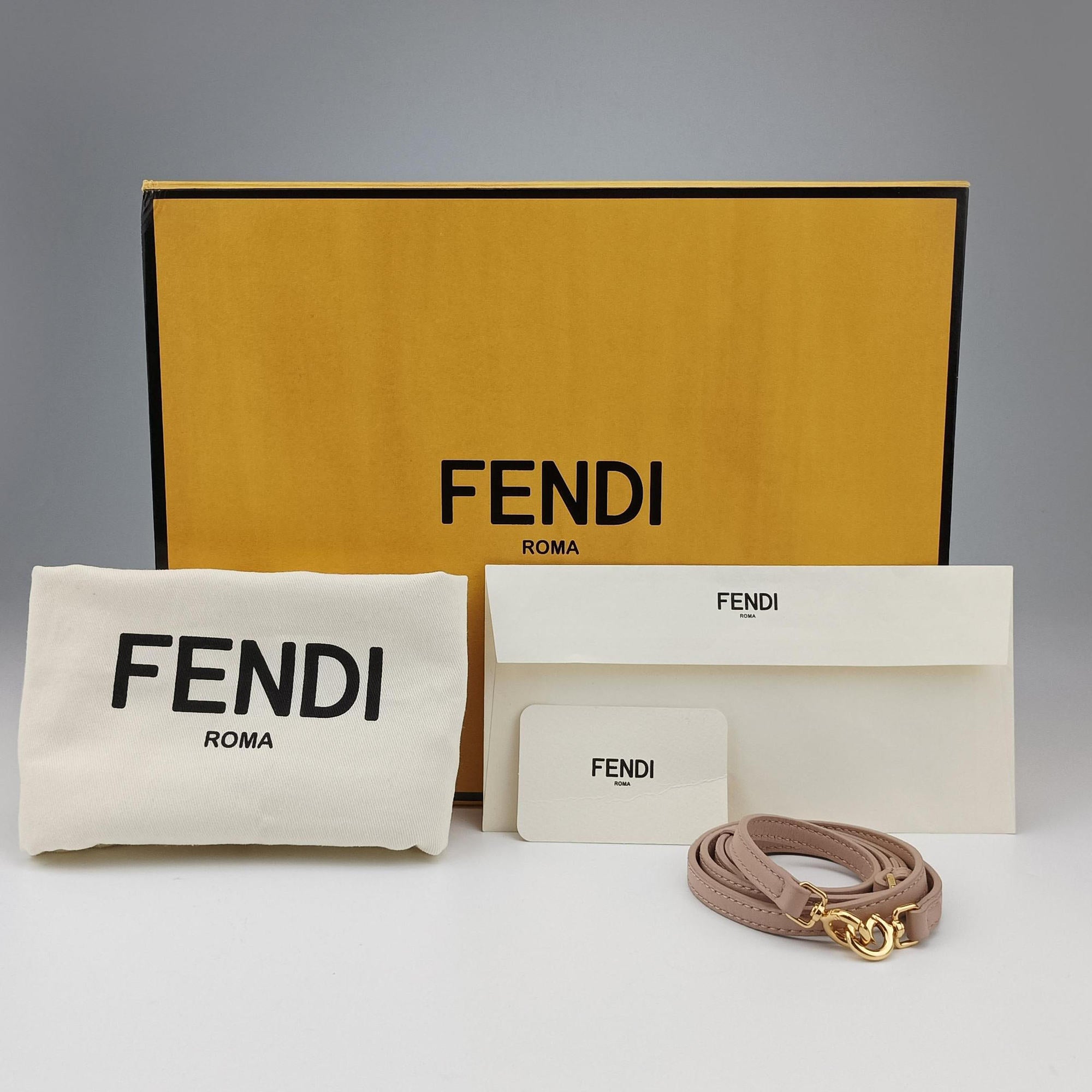 Pre-owned Fendi First Pink shearing×leather 8BP129 shoulderbag | stylenewstar