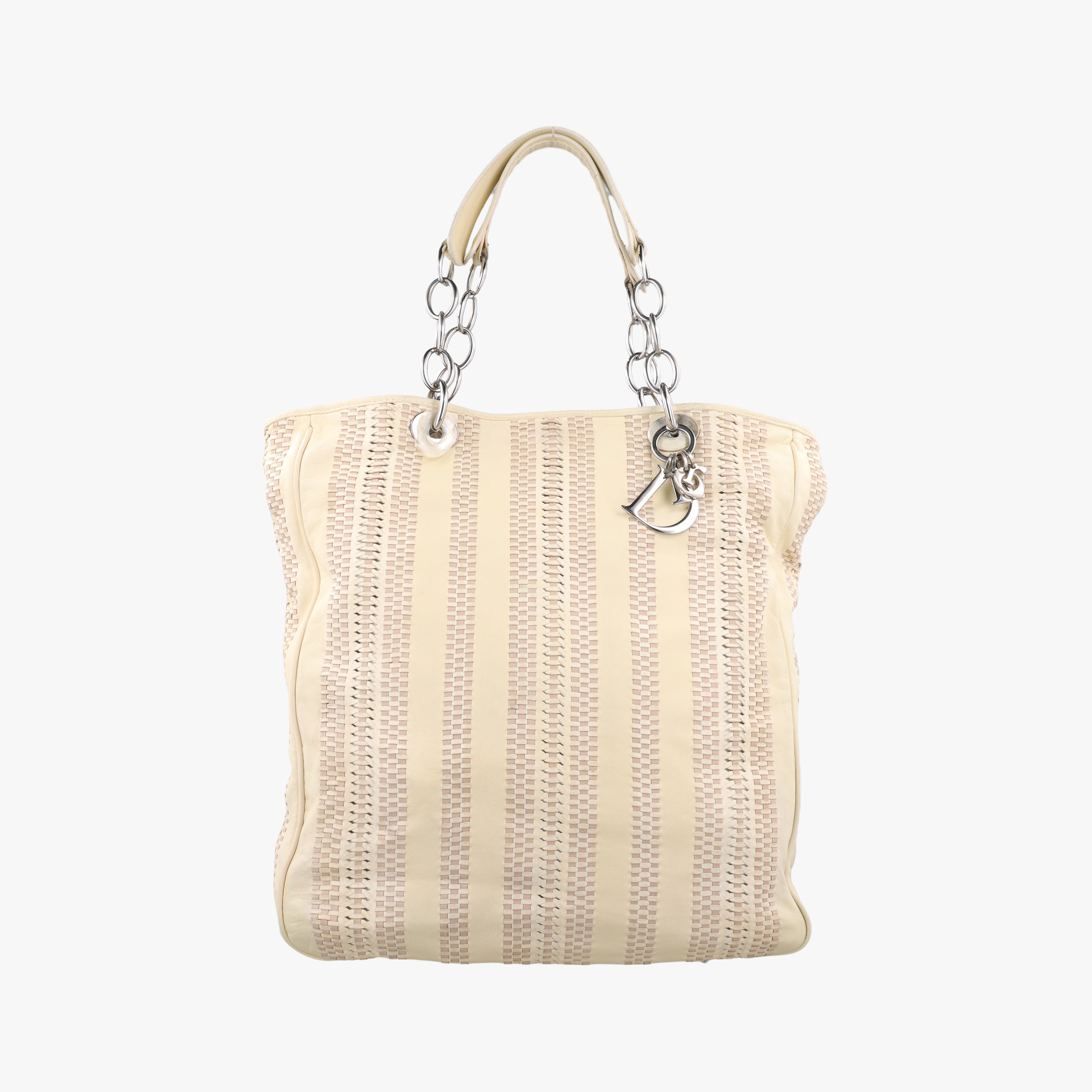 Pre-owned Christian Dior Soft Lady Dior Beige Leather  handbag | stylenewstar
