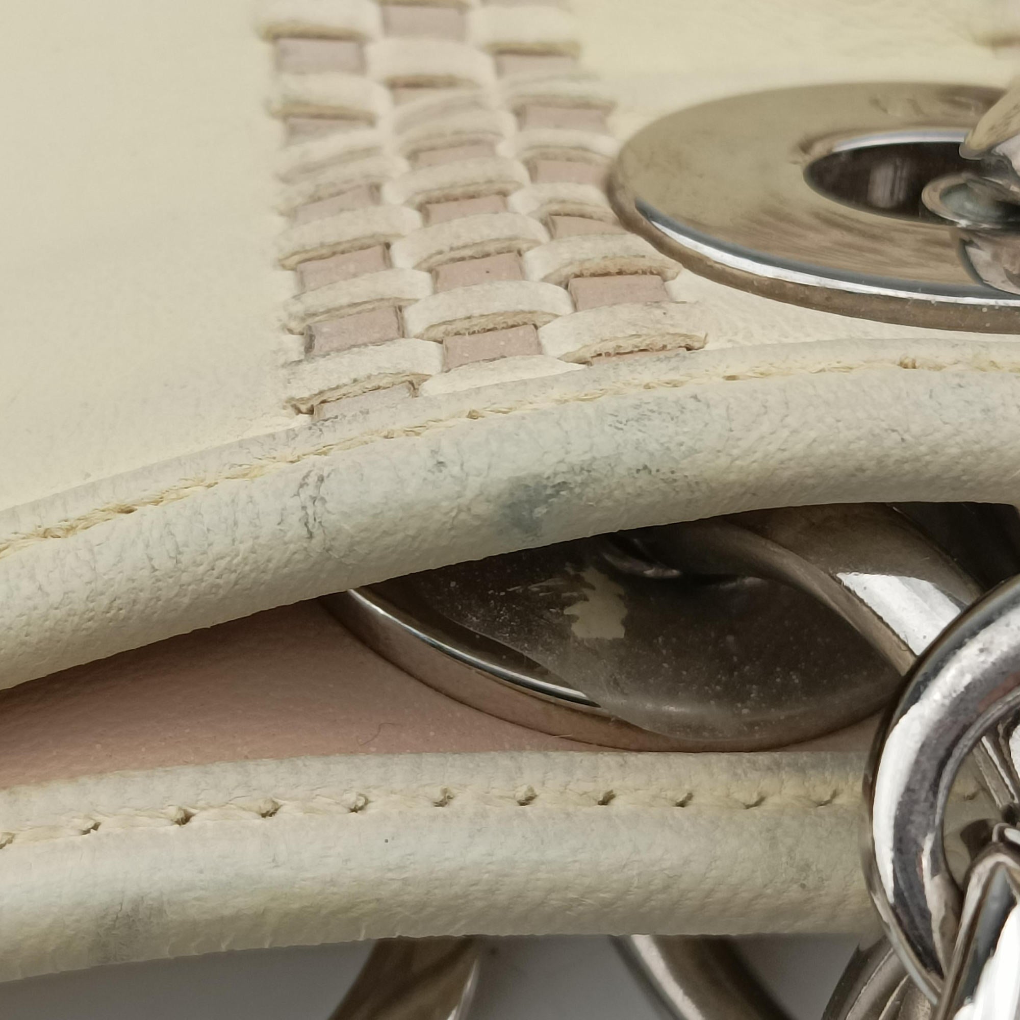 Pre-owned Christian Dior Soft Lady Dior Beige Leather  handbag | stylenewstar