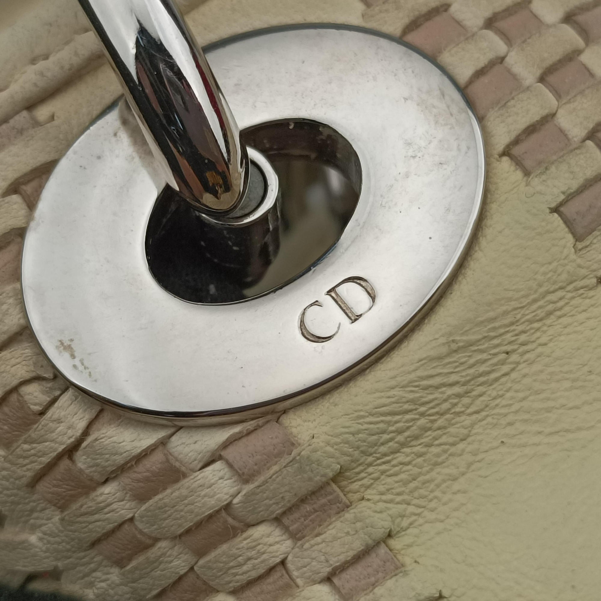 Pre-owned Christian Dior Soft Lady Dior Beige Leather  handbag | stylenewstar