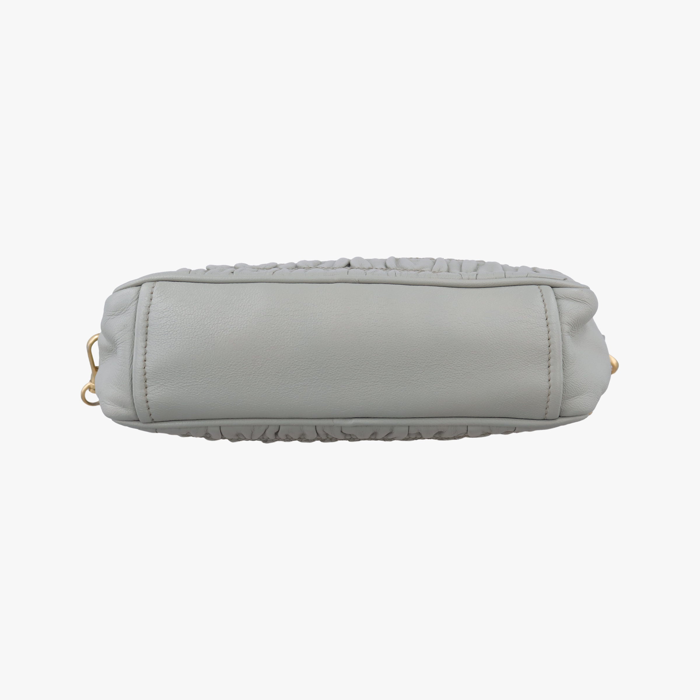Secondhand Prada Gaufre Grey Nappa Leather 1BH112 shoulderbag | stylenewstar