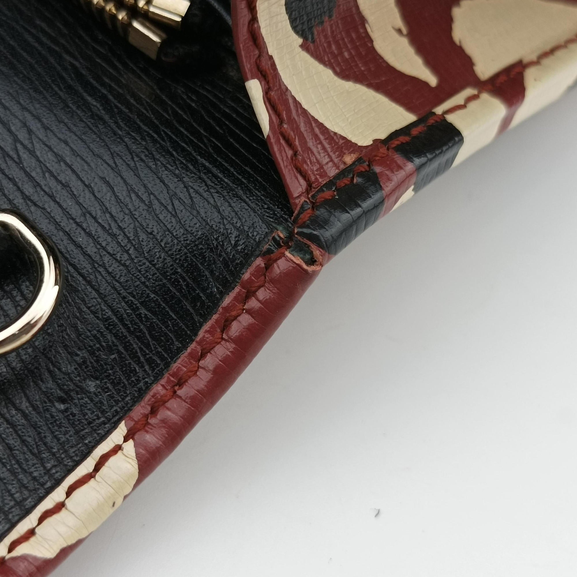 Secondhand Gucci GG Betty Leopard Print Red×Multicolour Leather 354697 shoulderbag | stylenewstar