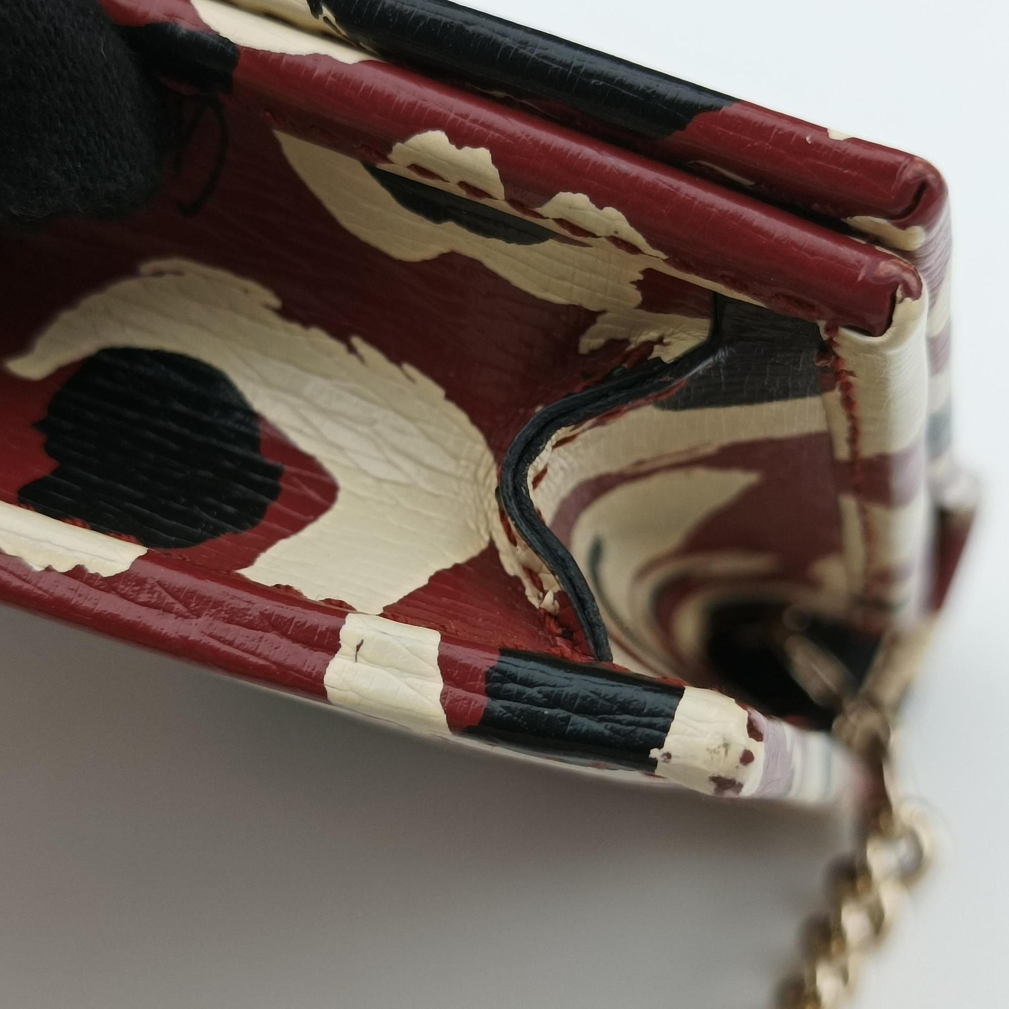 Secondhand Gucci GG Betty Leopard Print Red×Multicolour Leather 354697 shoulderbag | stylenewstar