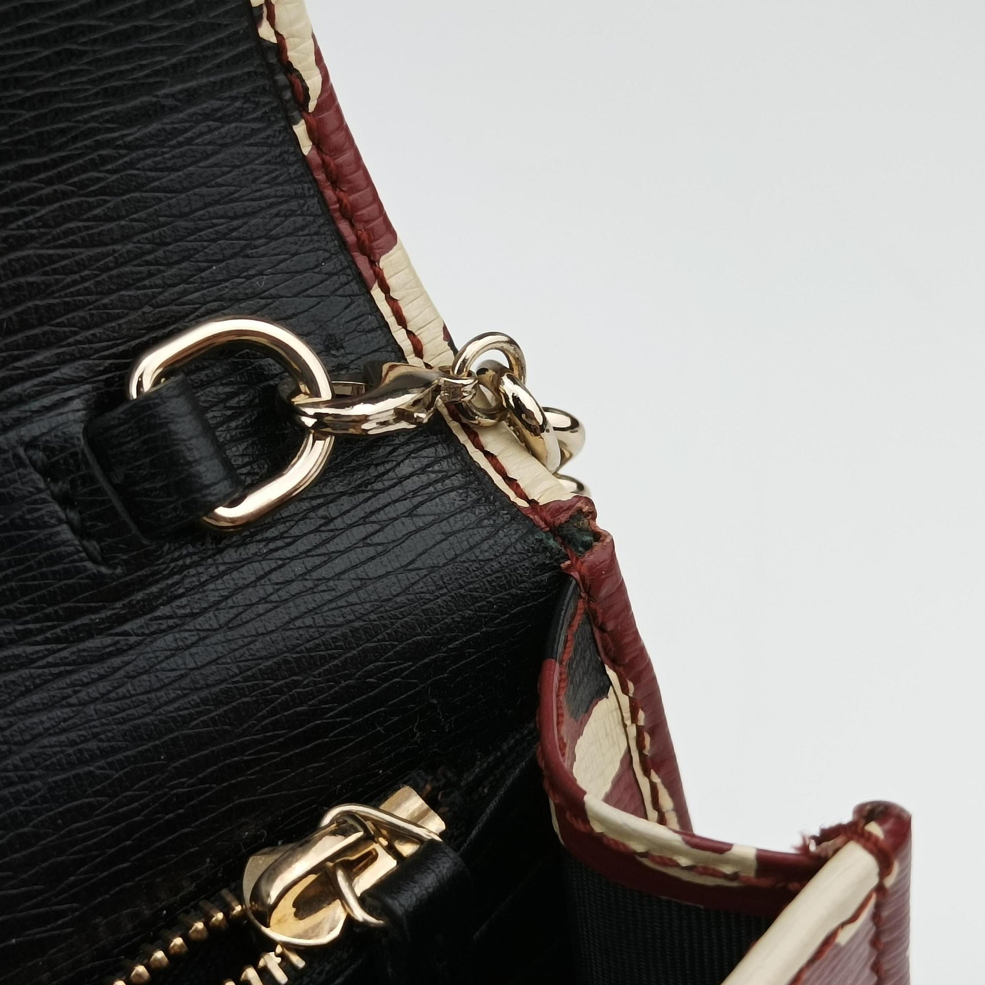Secondhand Gucci GG Betty Leopard Print Red×Multicolour Leather 354697 shoulderbag | stylenewstar