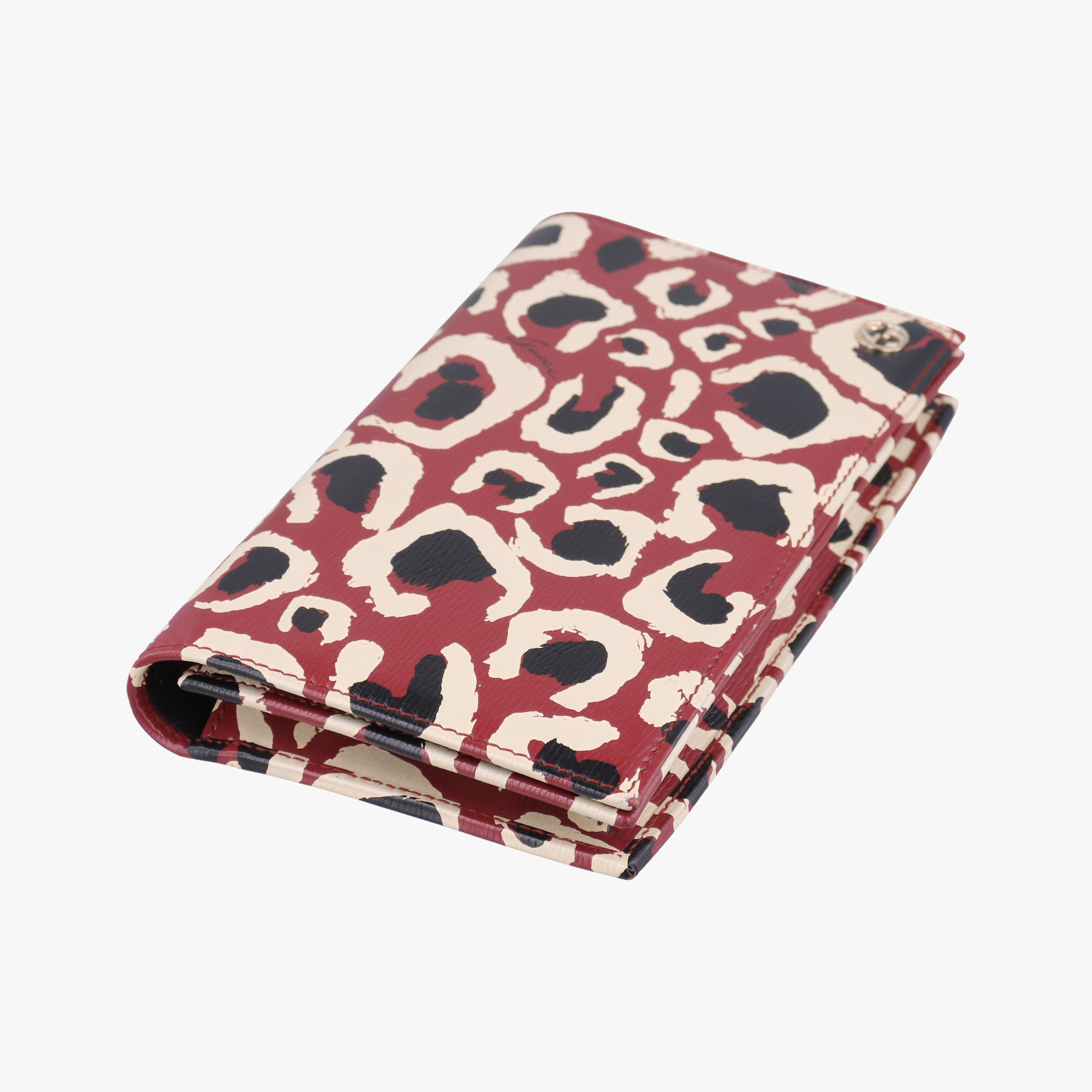 Secondhand Gucci GG Betty Leopard Print Red×Multicolour Leather 354697 shoulderbag | stylenewstar