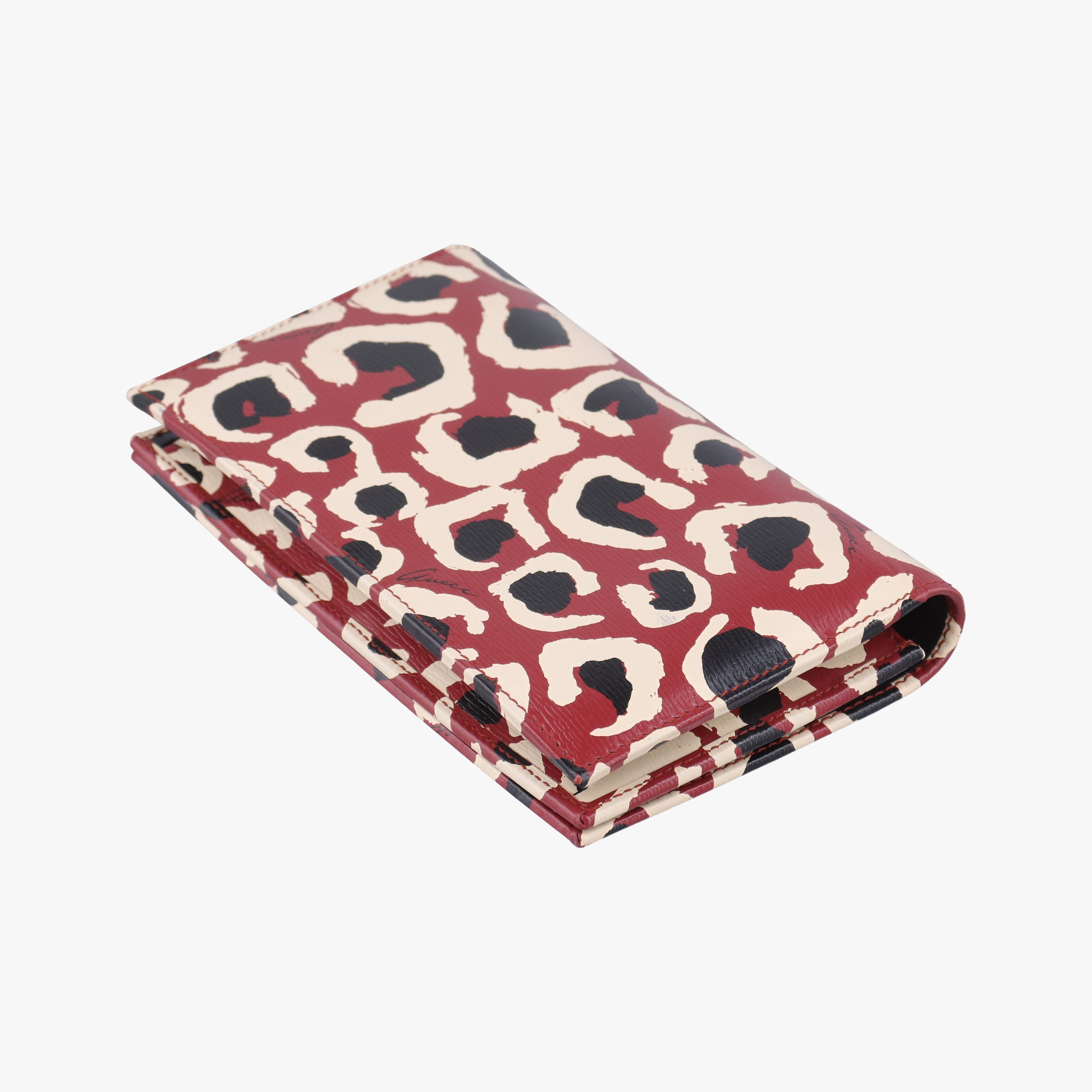 Secondhand Gucci GG Betty Leopard Print Red×Multicolour Leather 354697 shoulderbag | stylenewstar