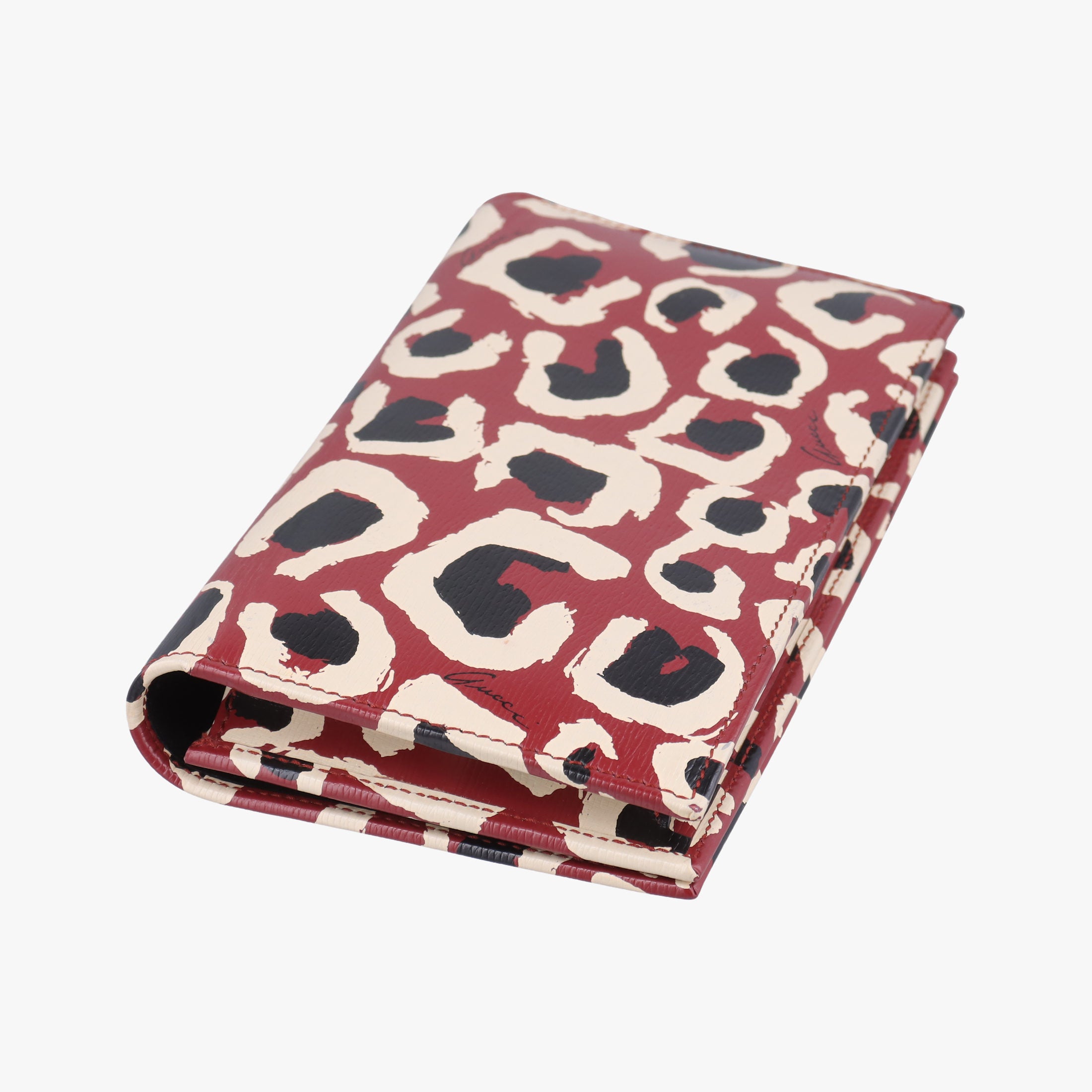 Secondhand Gucci GG Betty Leopard Print Red×Multicolour Leather 354697 shoulderbag | stylenewstar