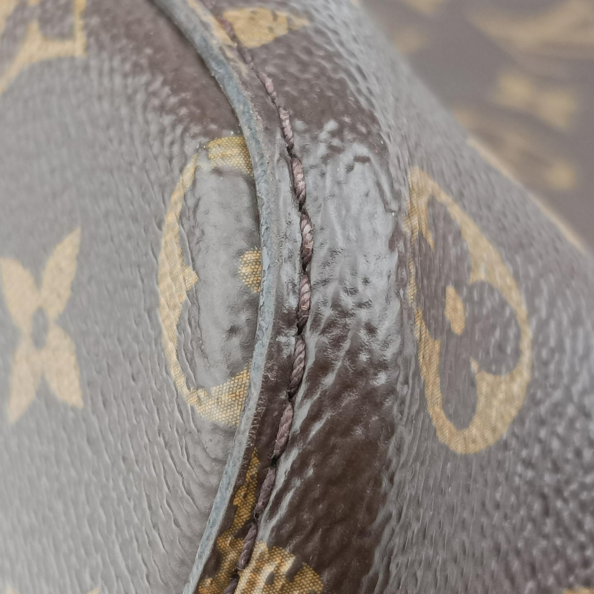 Pre-owned Louis Vuitton NeoNoe BrownxCoquelicot Monogram CanvasxLeather M44021 shoulderbag | stylenewstar