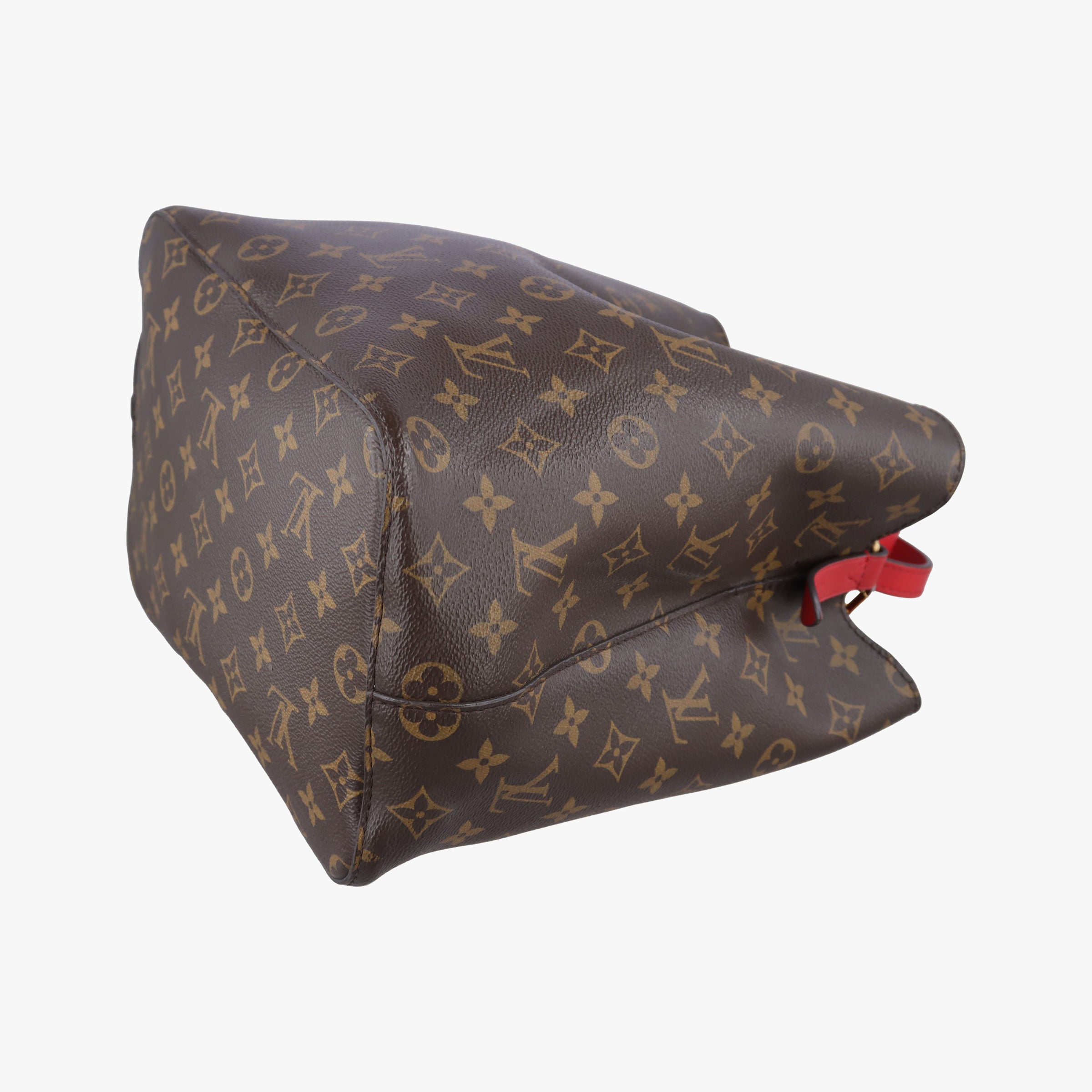 Pre-owned Louis Vuitton NeoNoe BrownxCoquelicot Monogram CanvasxLeather M44021 shoulderbag | stylenewstar