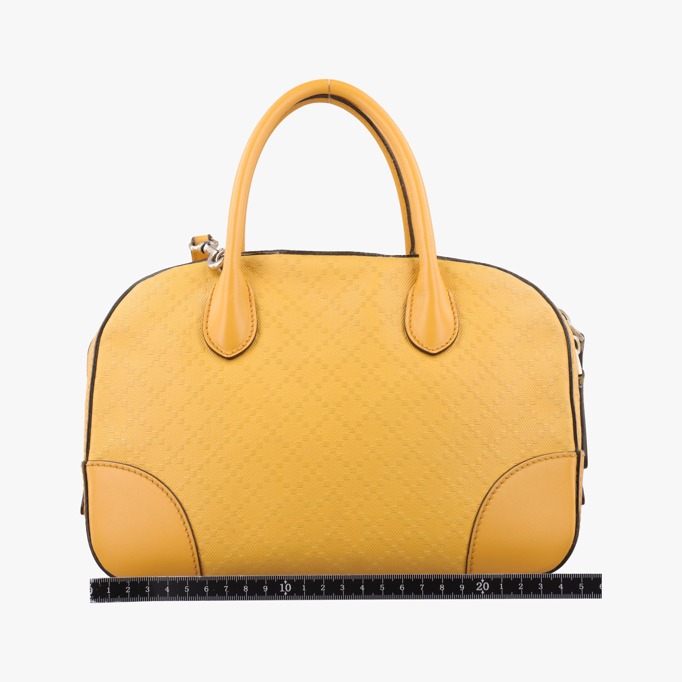 Pre-owned Gucci Bright Diamante Yellow Leather 354224 shoulderbag | stylenewstar