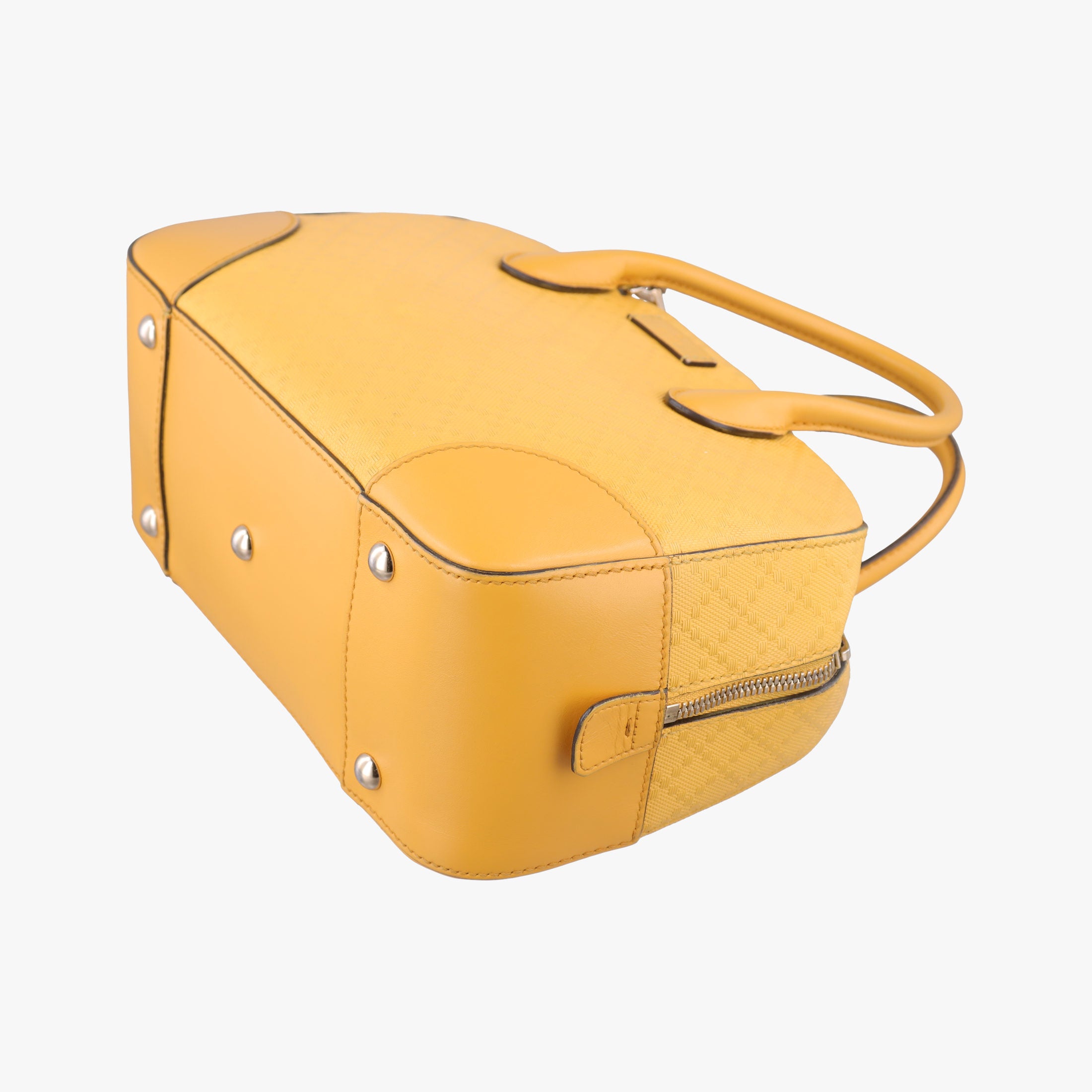 Pre-owned Gucci Bright Diamante Yellow Leather 354224 shoulderbag | stylenewstar