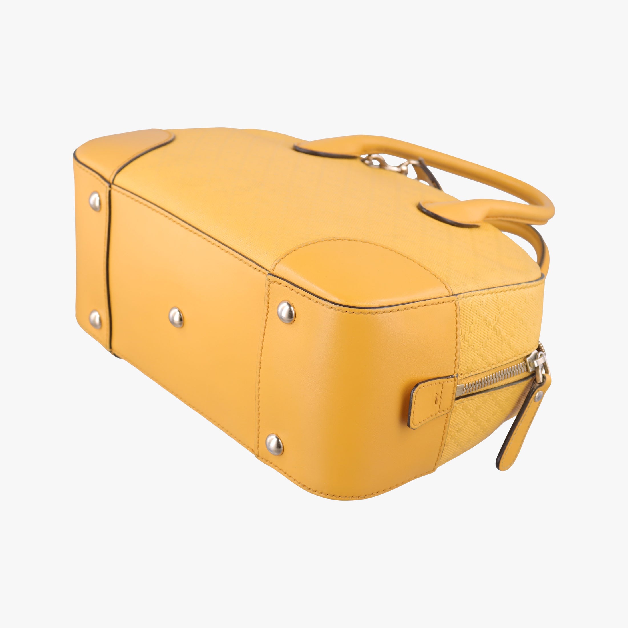 Pre-owned Gucci Bright Diamante Yellow Leather 354224 shoulderbag | stylenewstar